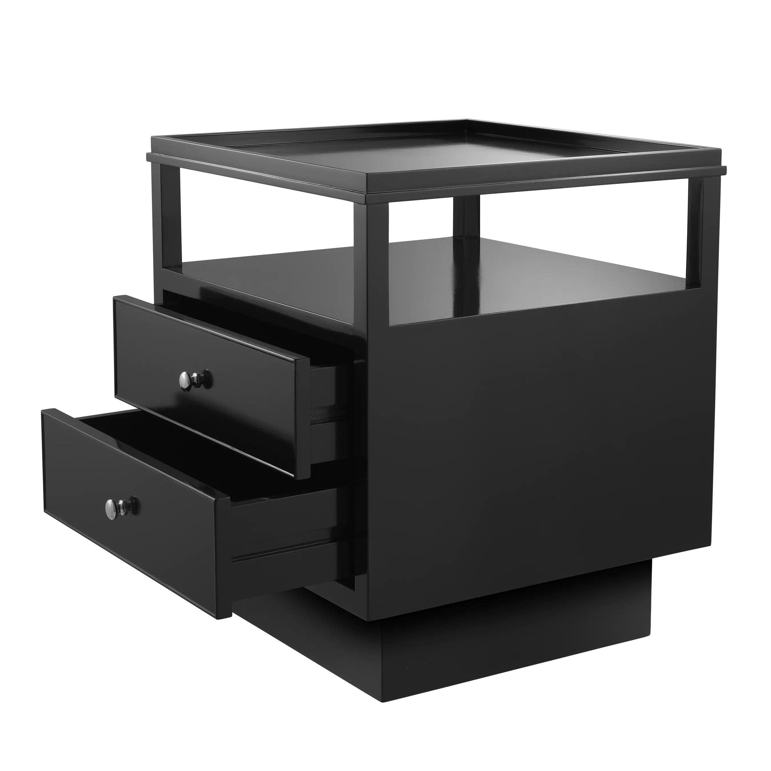 Stolik nocny LENOX czarny Eichholtz Eye on Design