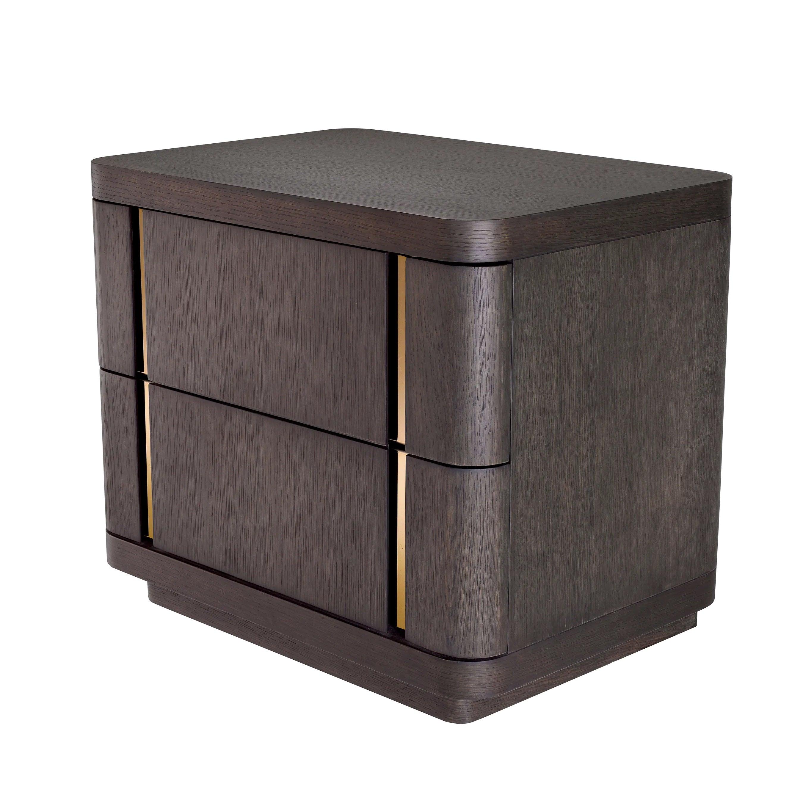 Stolik nocny MODESTO fornir dębowy mokka Eichholtz Eye on Design