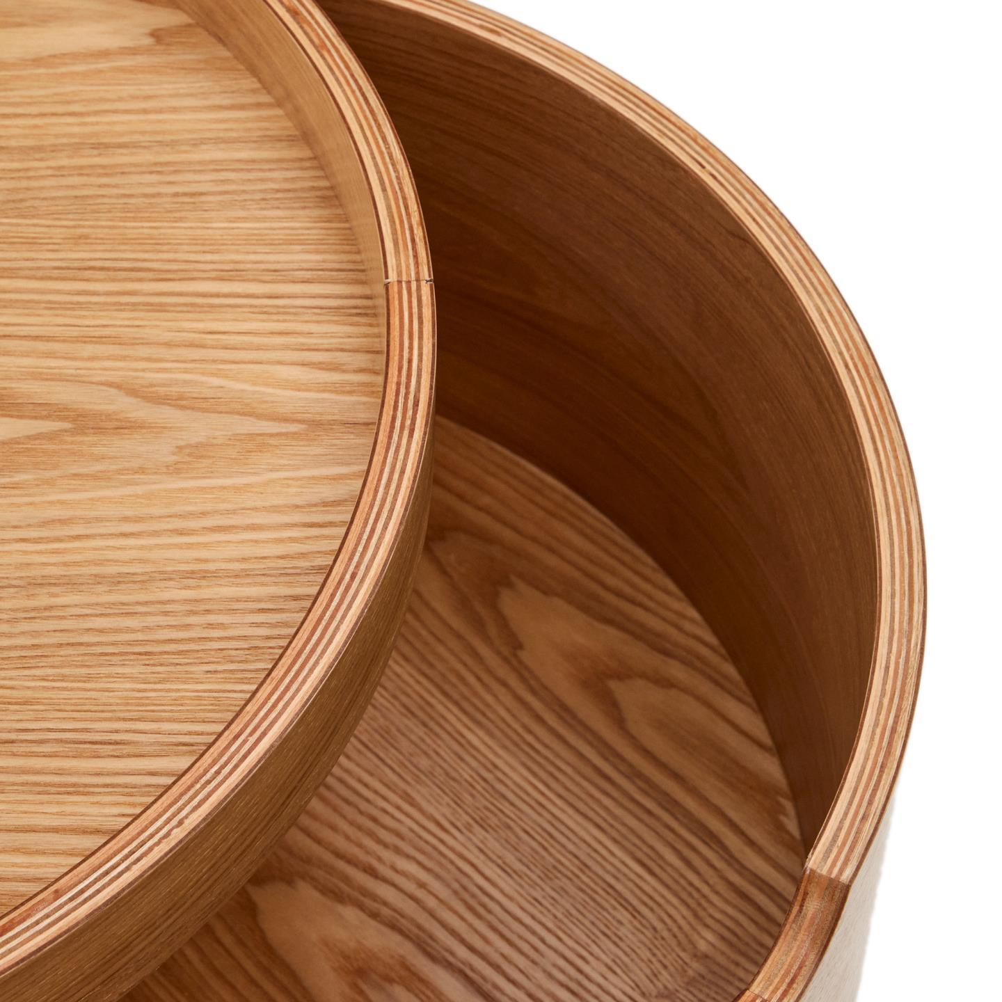 Stolik nocny OCTAVIA sklejka jesionowa La Forma Eye on Design