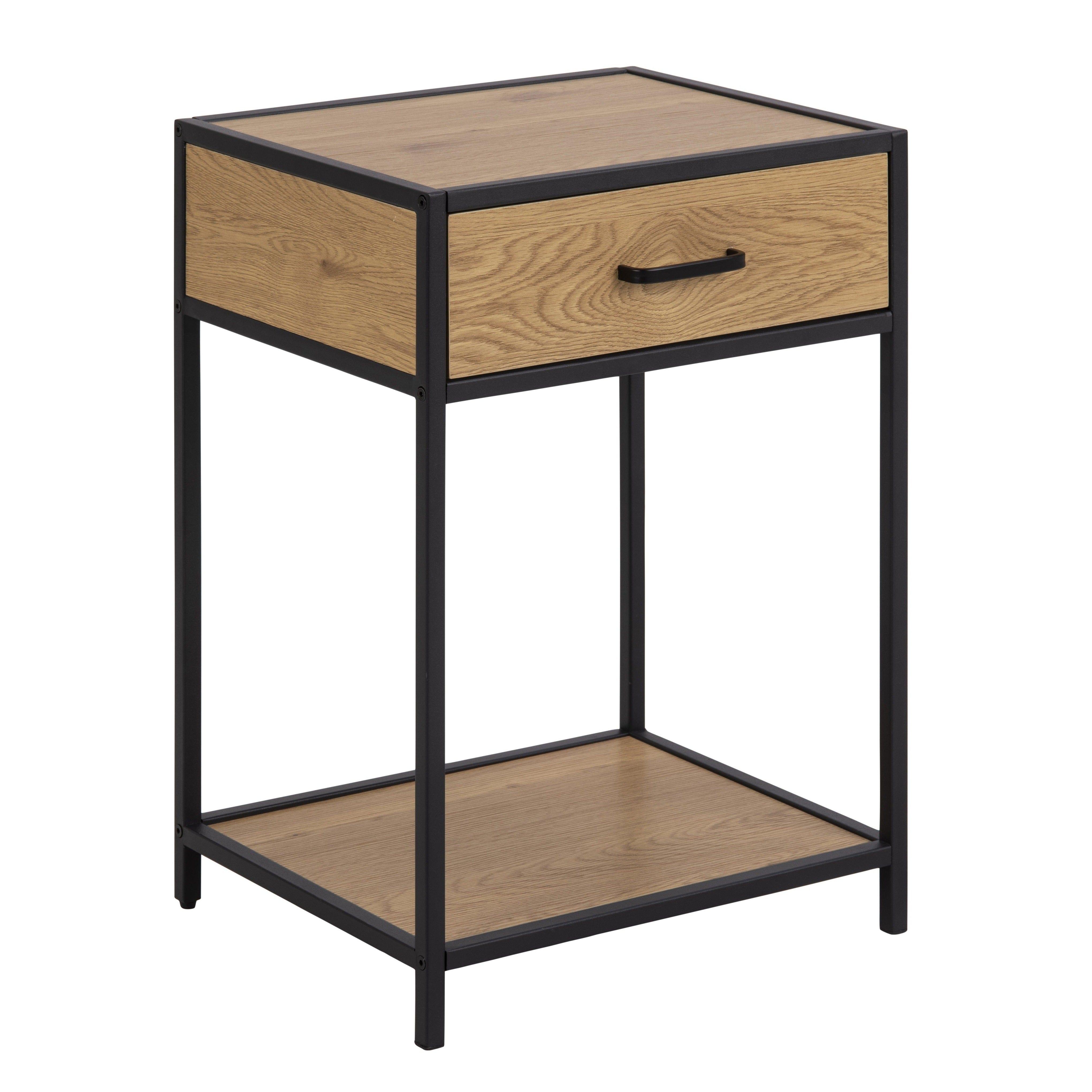 Stolik nocny z szufladą SEAFORD drewniany Actona Eye on Design