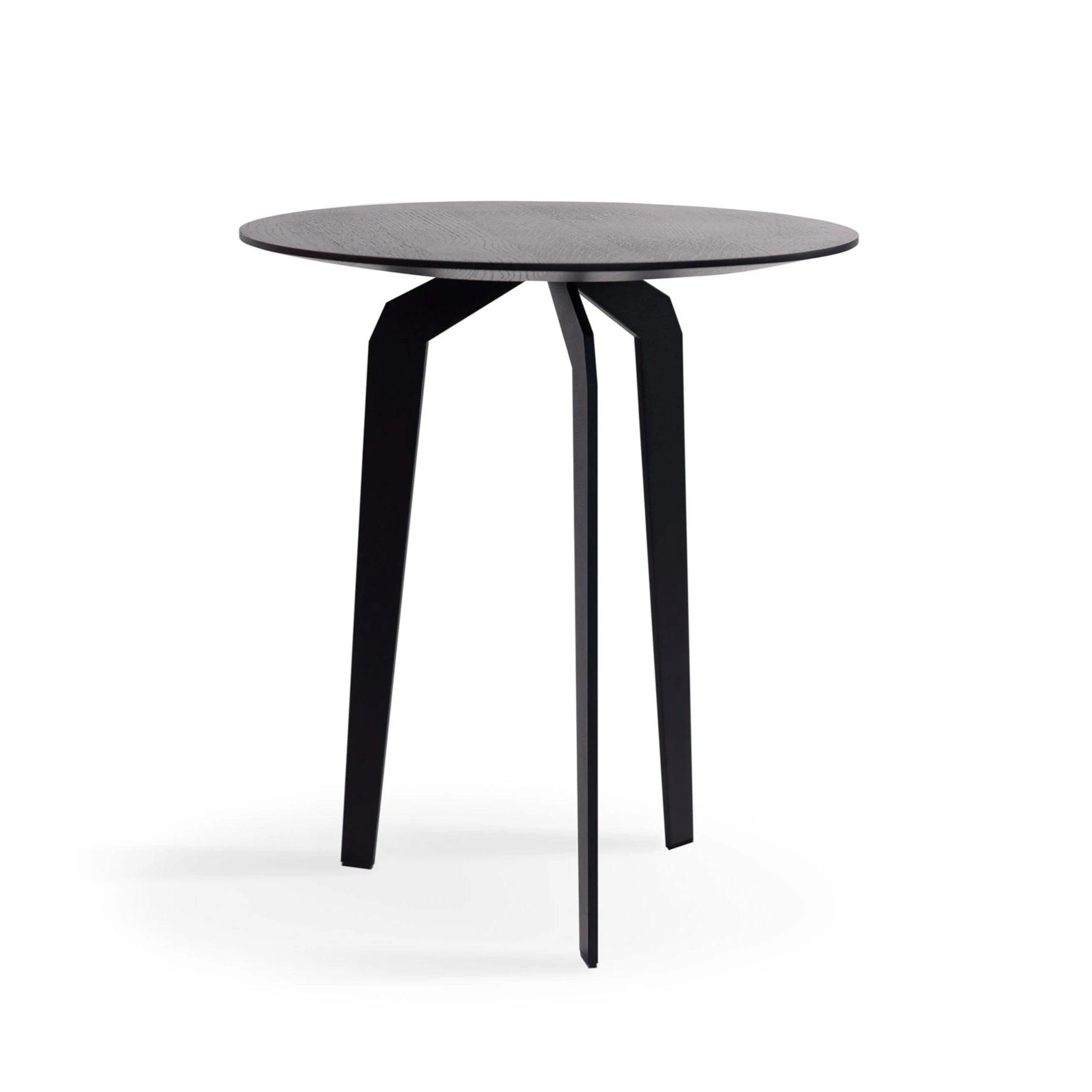 Stolik pomocniczy FEZA drewniany z czarną podstawą Nobonobo Eye on Design