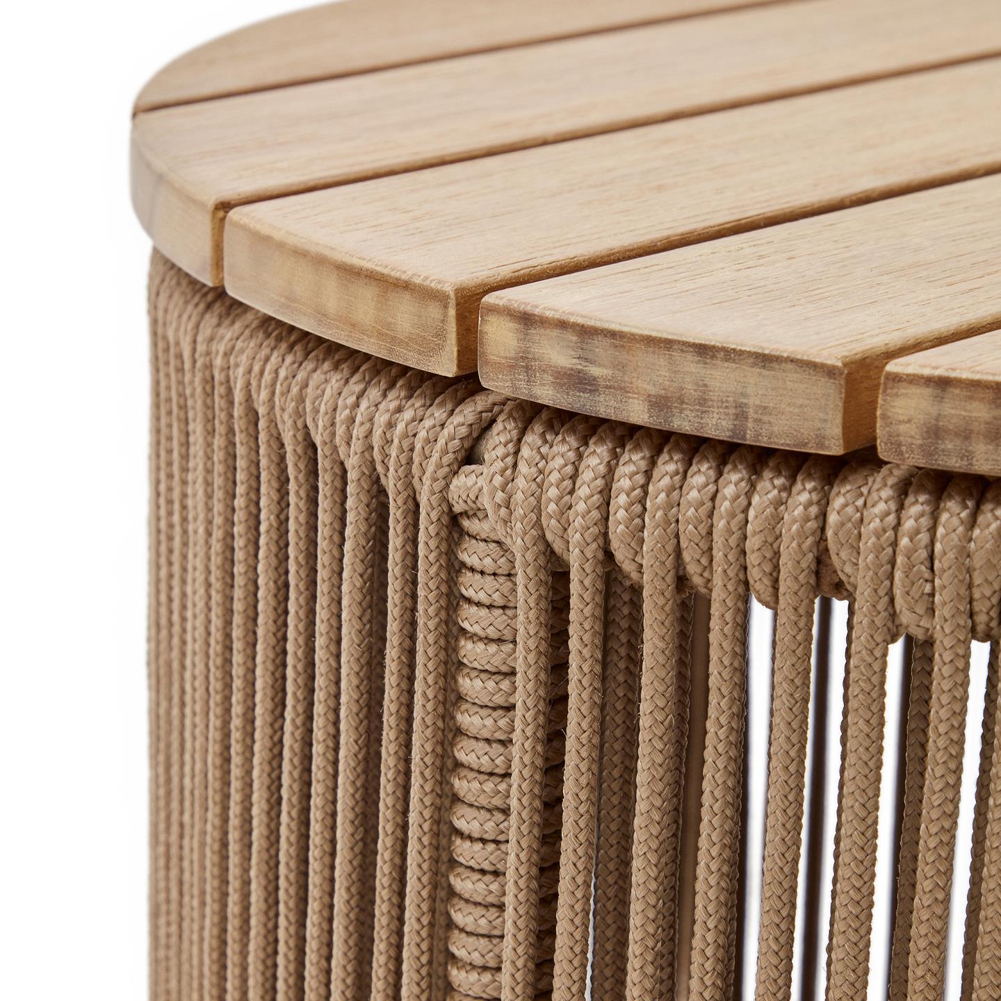 Stolik pomocniczy ogrodowy DANDARA drewno akacjowe La Forma Eye on Design