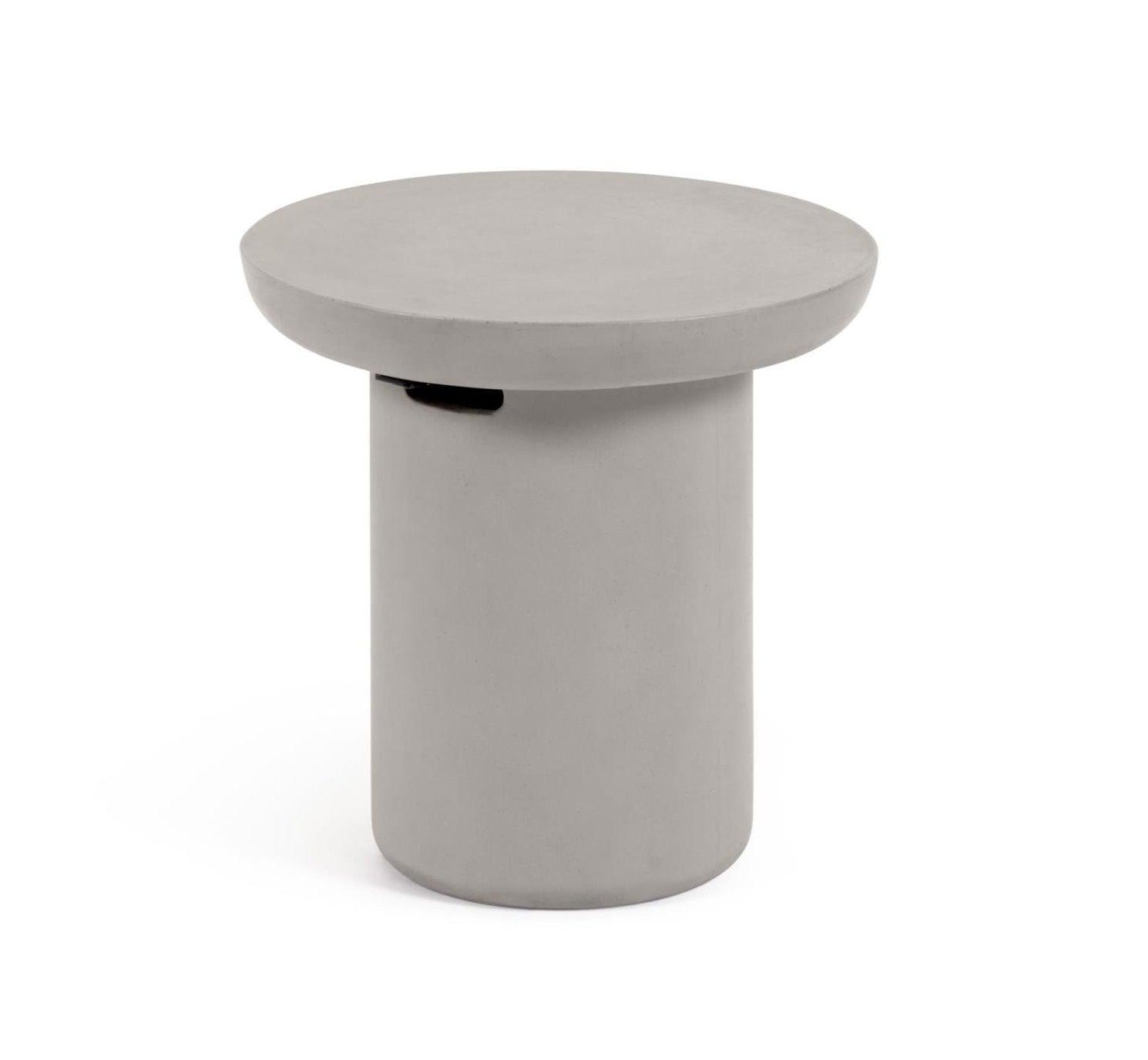 Stolik pomocniczy ogrodowy z cementu TAIMI szary La Forma Eye on Design