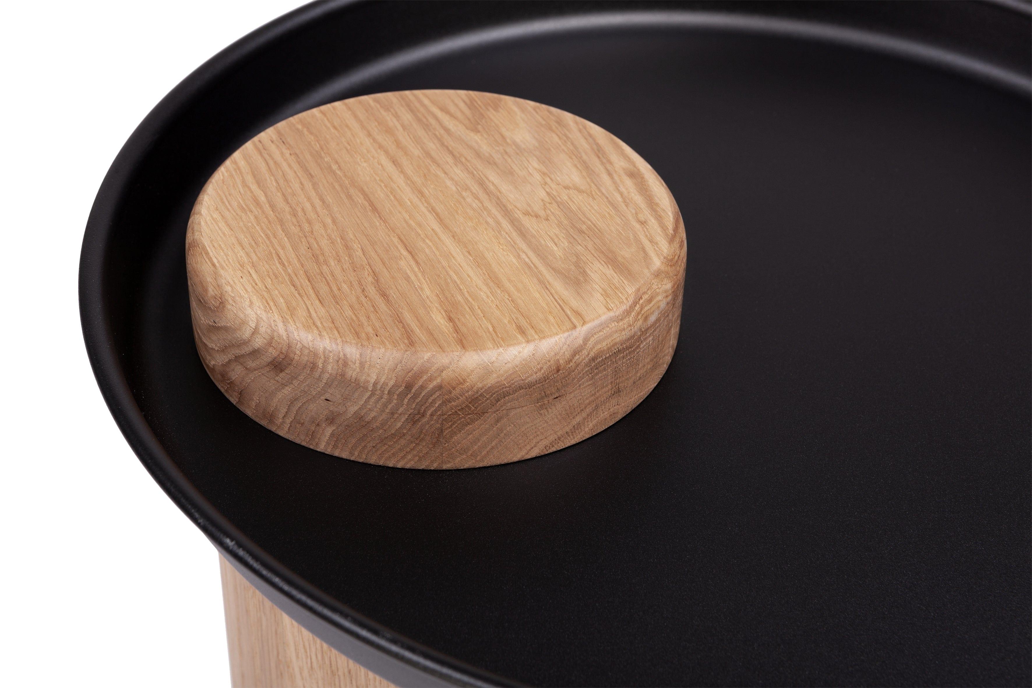 Stolik TYK dąb naturalny z czarnym blatem Nordifra Eye on Design