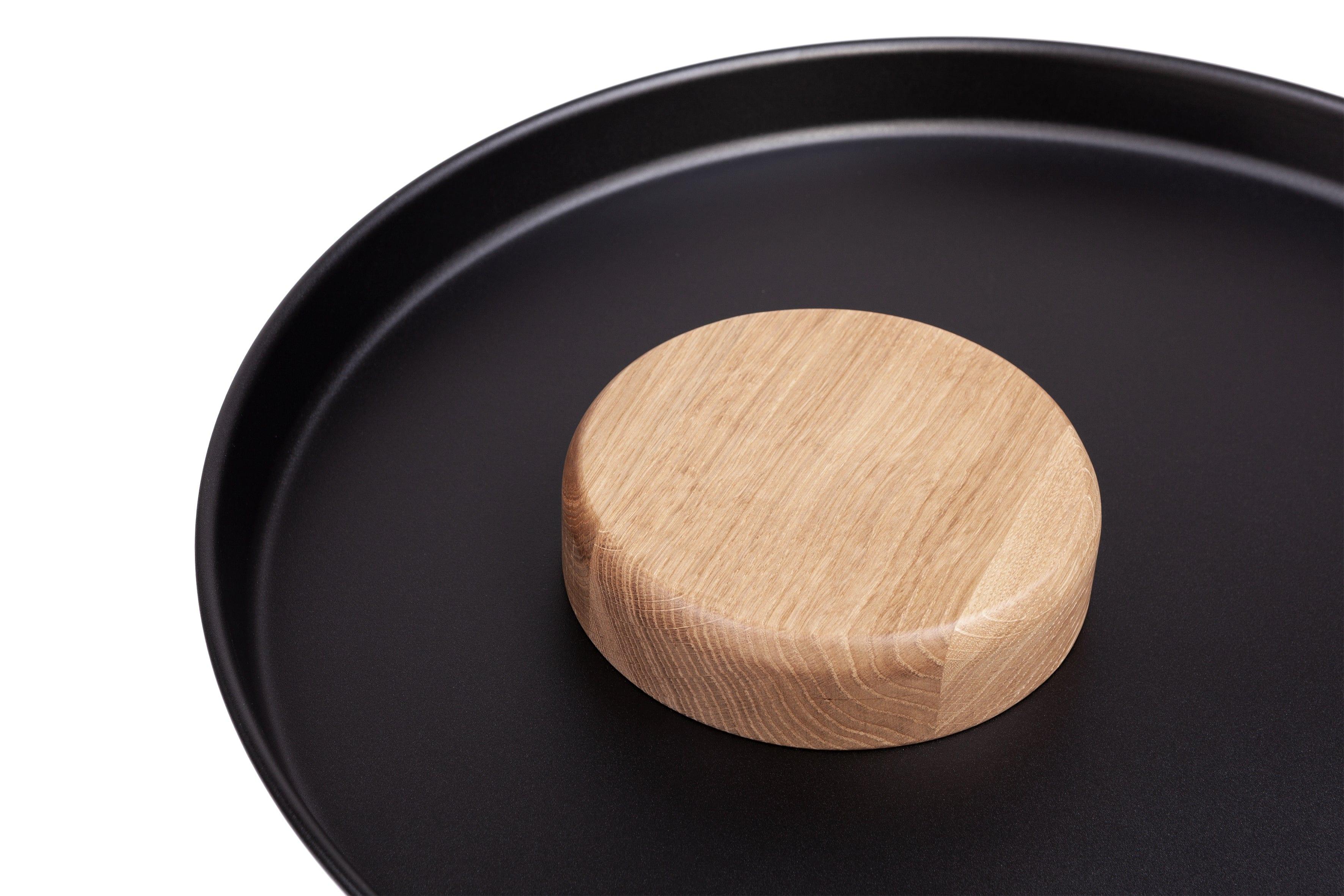 Stolik TYK MIDI dąb naturalny z czarnym blatem Nordifra Eye on Design