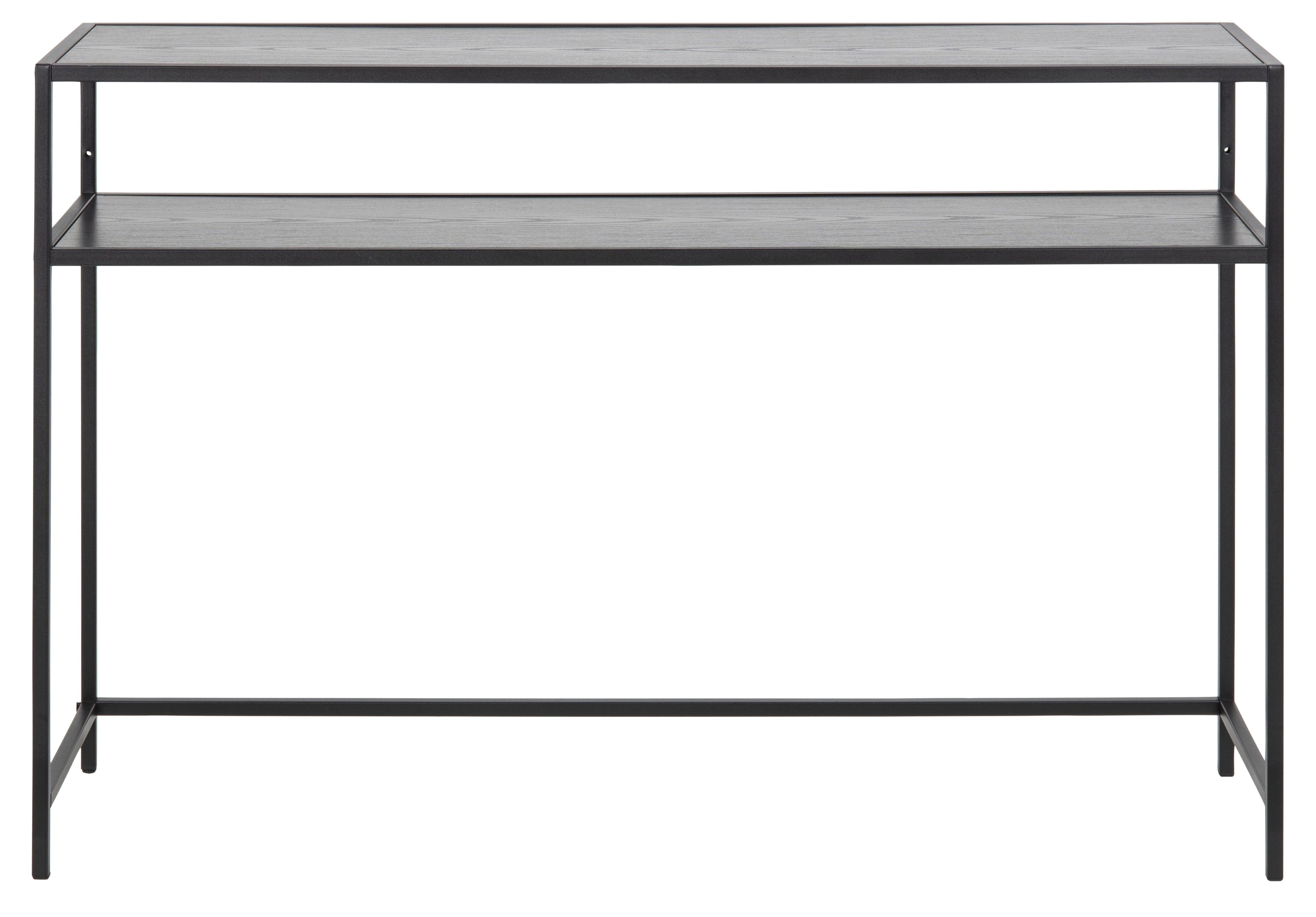 Stolik z 2 półkami duży SEAFORD czarny Home Essentials Eye on Design