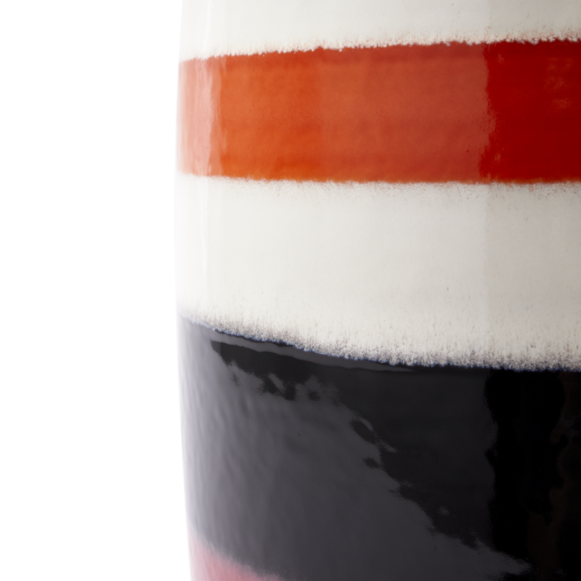 Zijtafel STRIPED PILL kleurrijke keramiek