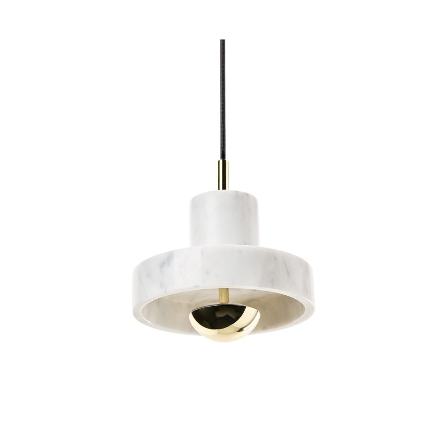Hanglamp STONE van marmer met gouden afwerking