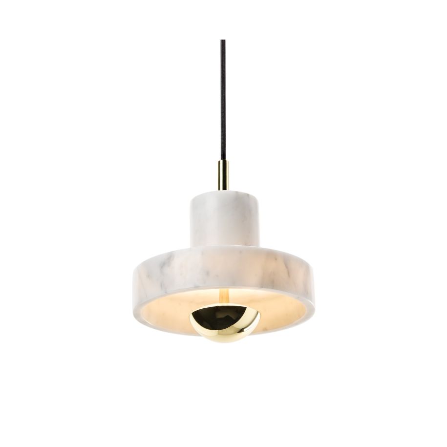 Hanglamp STONE van marmer met gouden afwerking