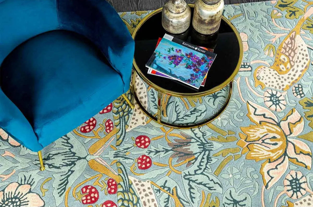 Strawberry carpet Thief Slate Green