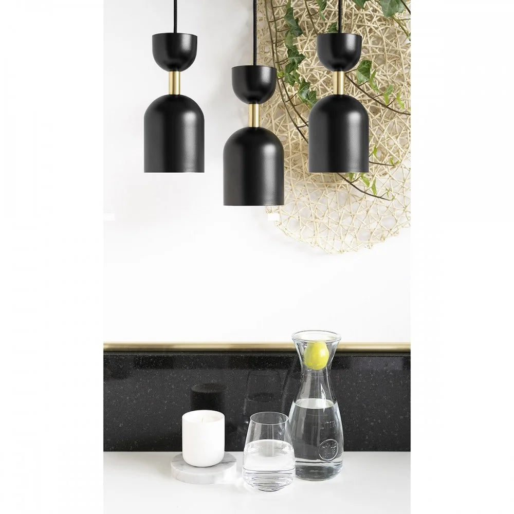 SUPURU 3P white pendant lamp with brass