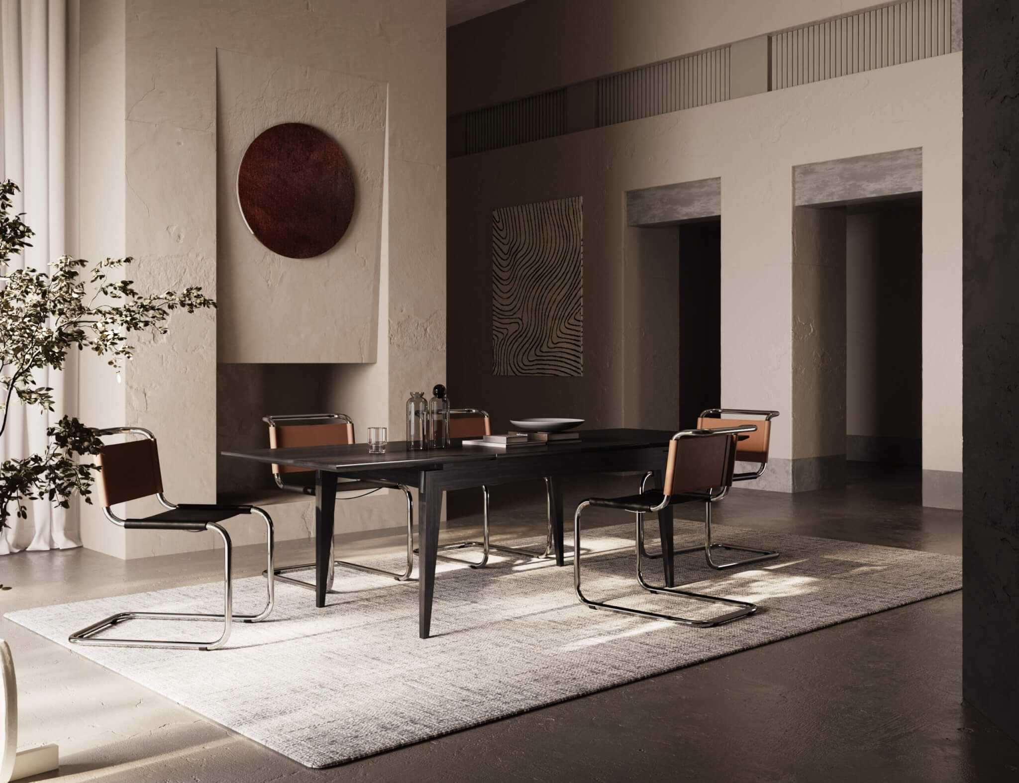 Tisch WIDEN schwarzer Eiche