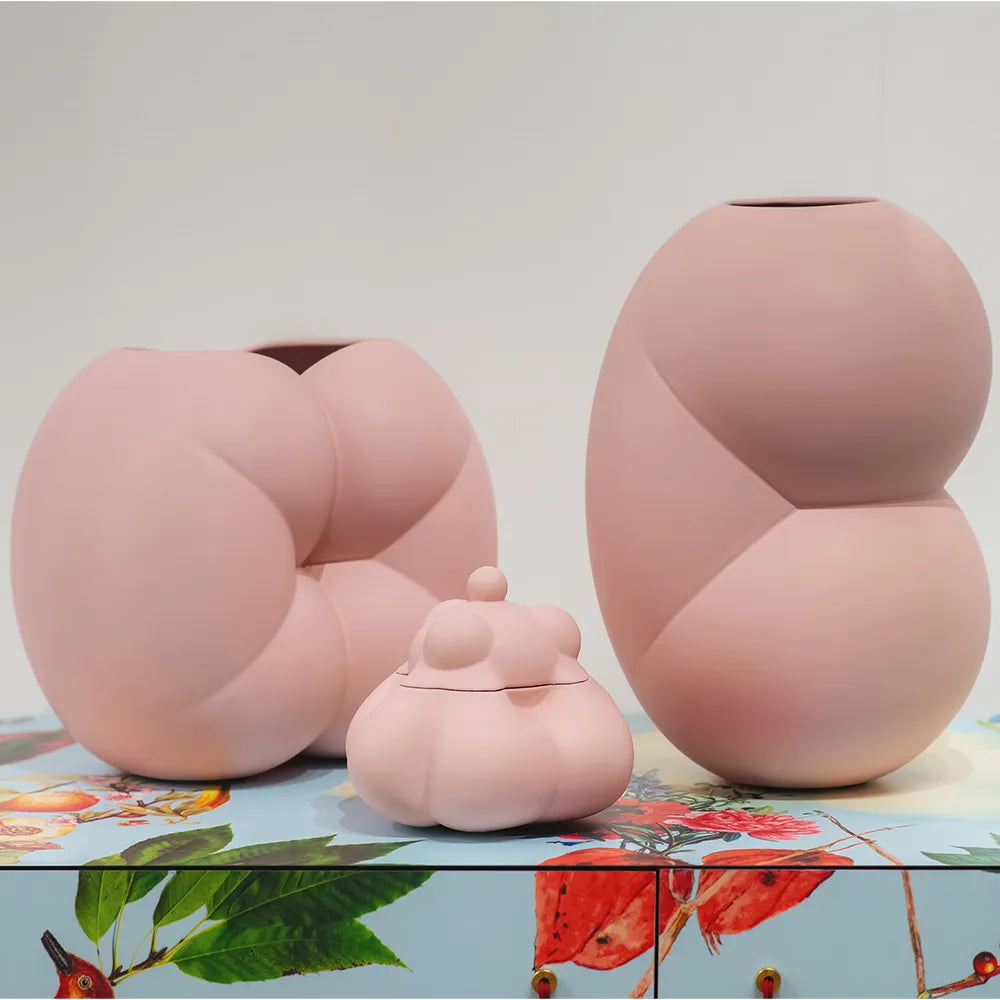 PEACHES Vase - EMMELINE rosa Keramik