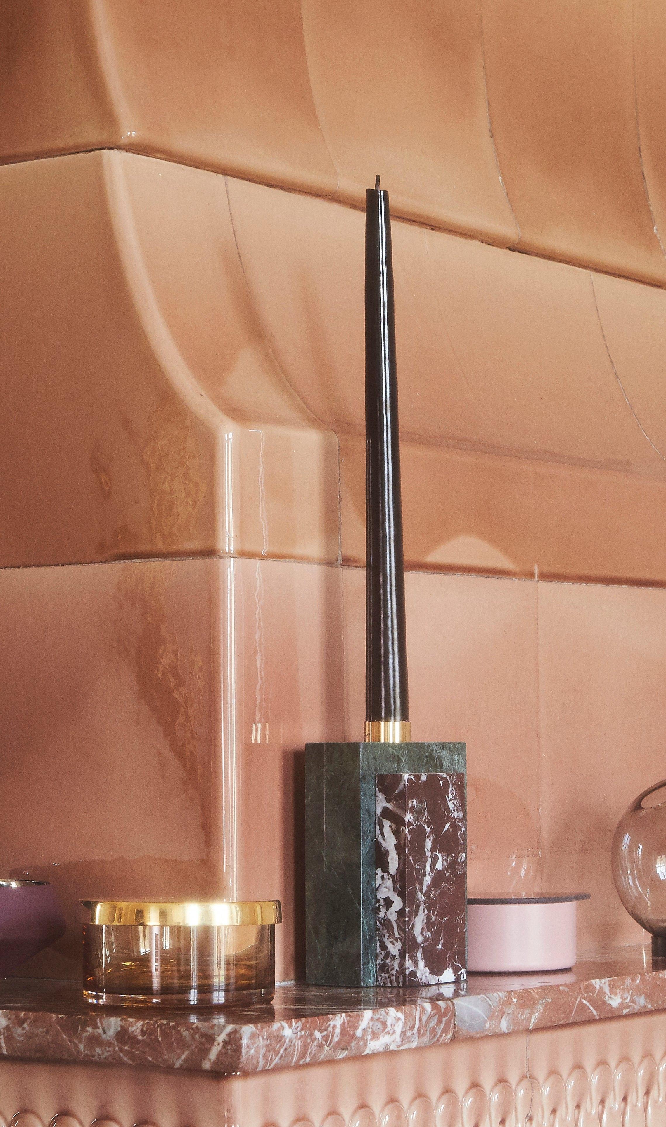 Świece stożkowe LUX zestaw 4 pomarańczowy AYTM Eye on Design