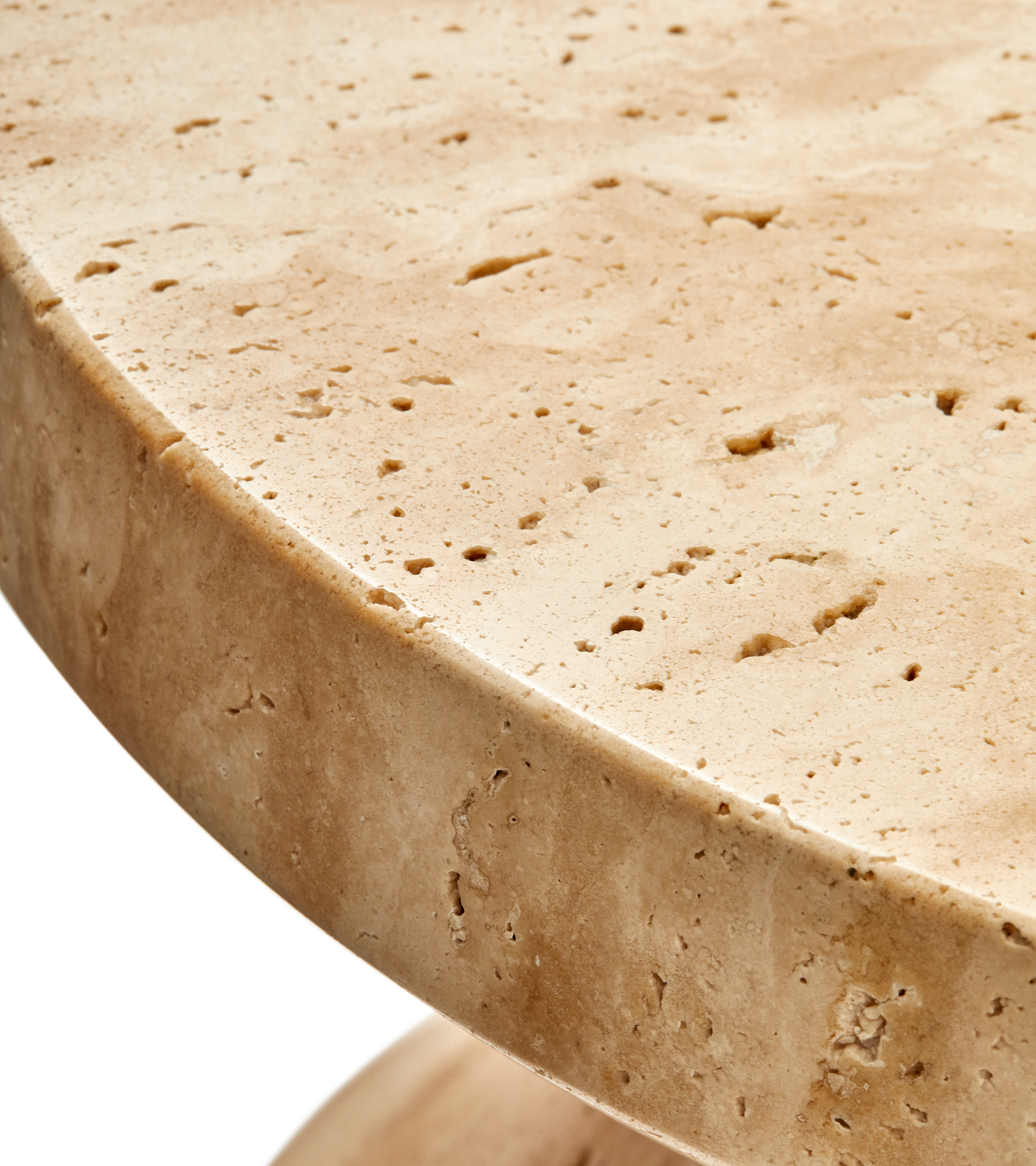 ZIG ZAG travertin kruk