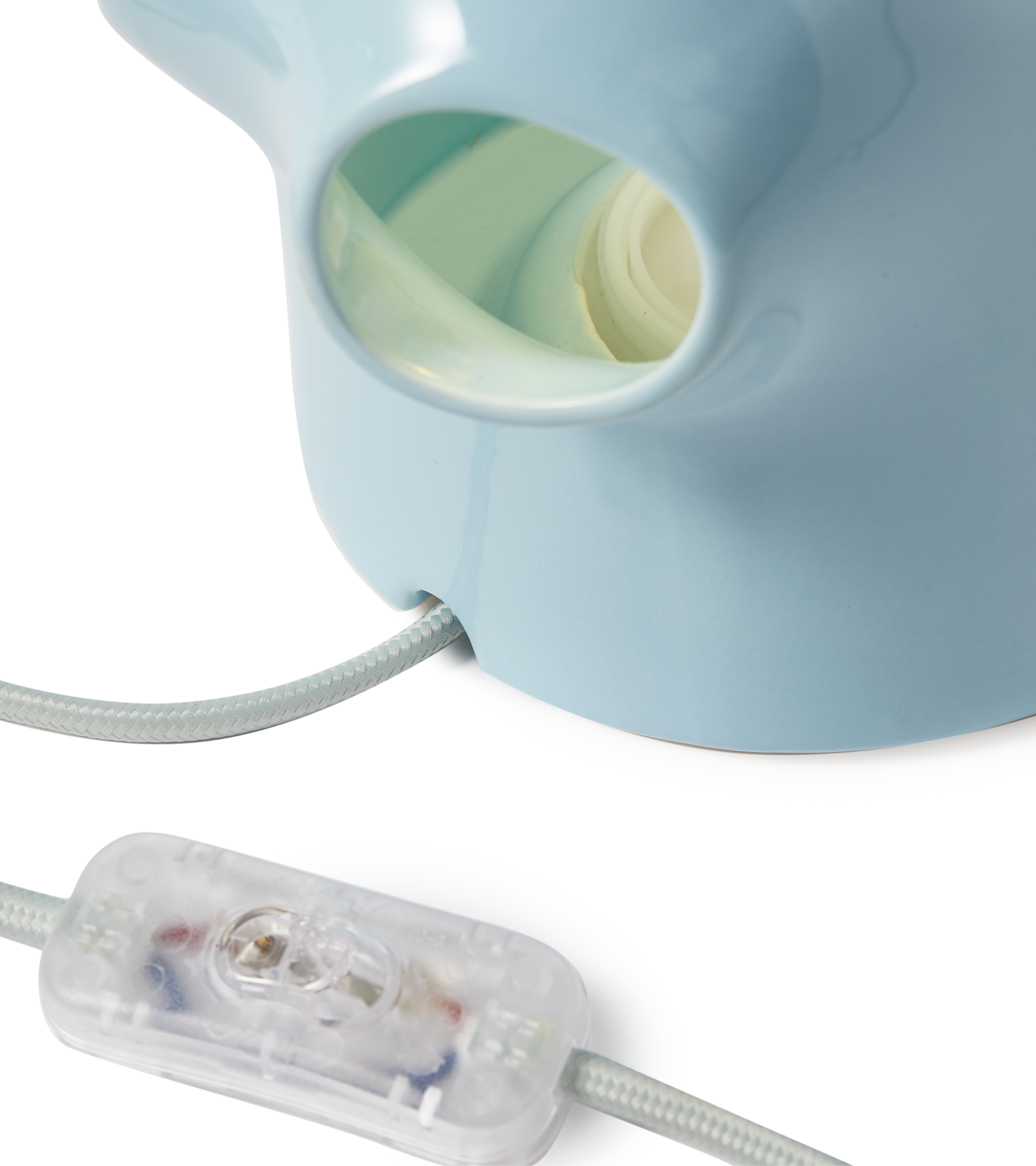 Tafellamp BULLE lichtblauw