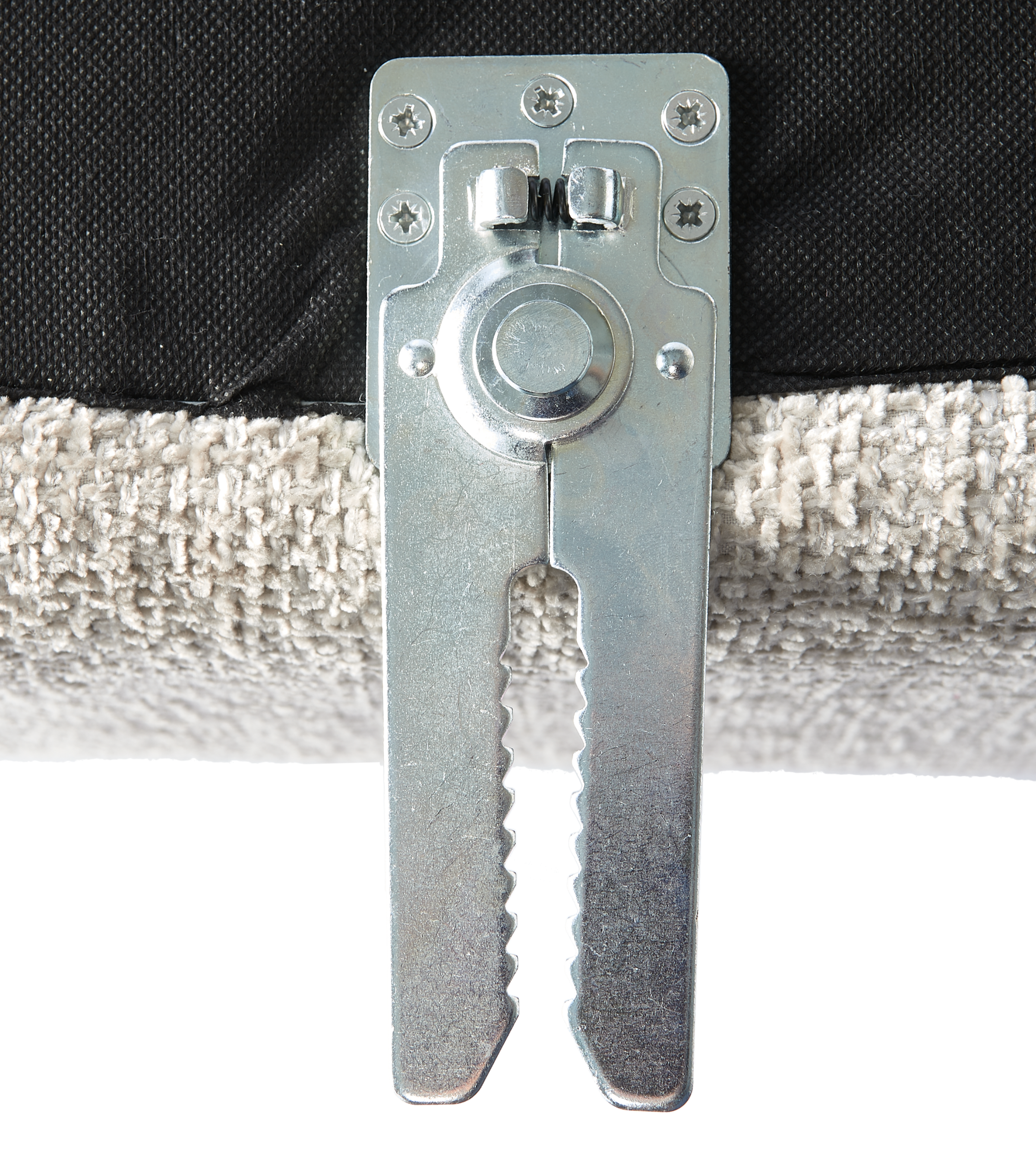 Modulaire bank POLSPOTTEN - grote afgeronde hoekmodule ecri