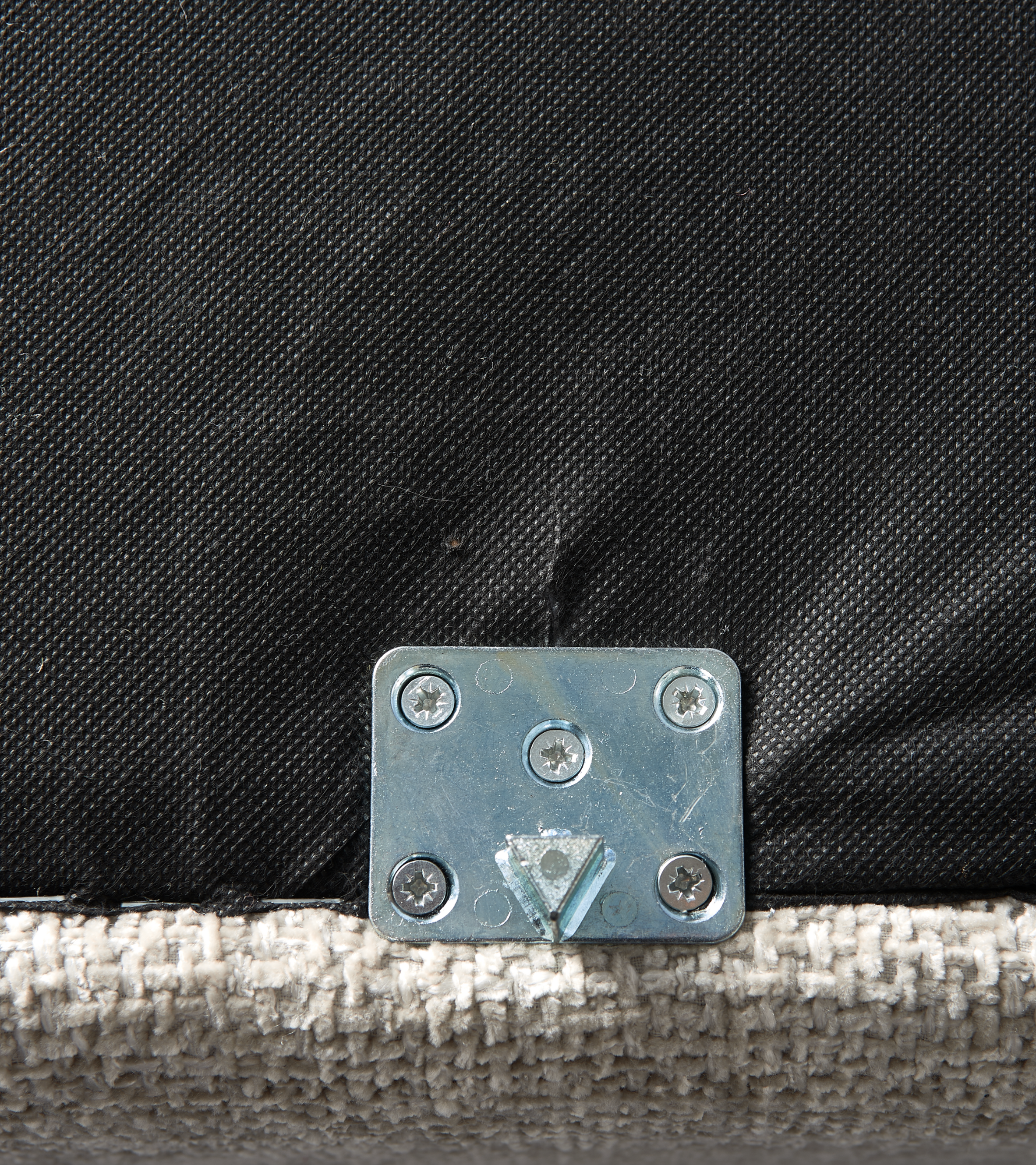 Modulaire bank POLSPOTTEN - grote afgeronde hoekmodule ecri