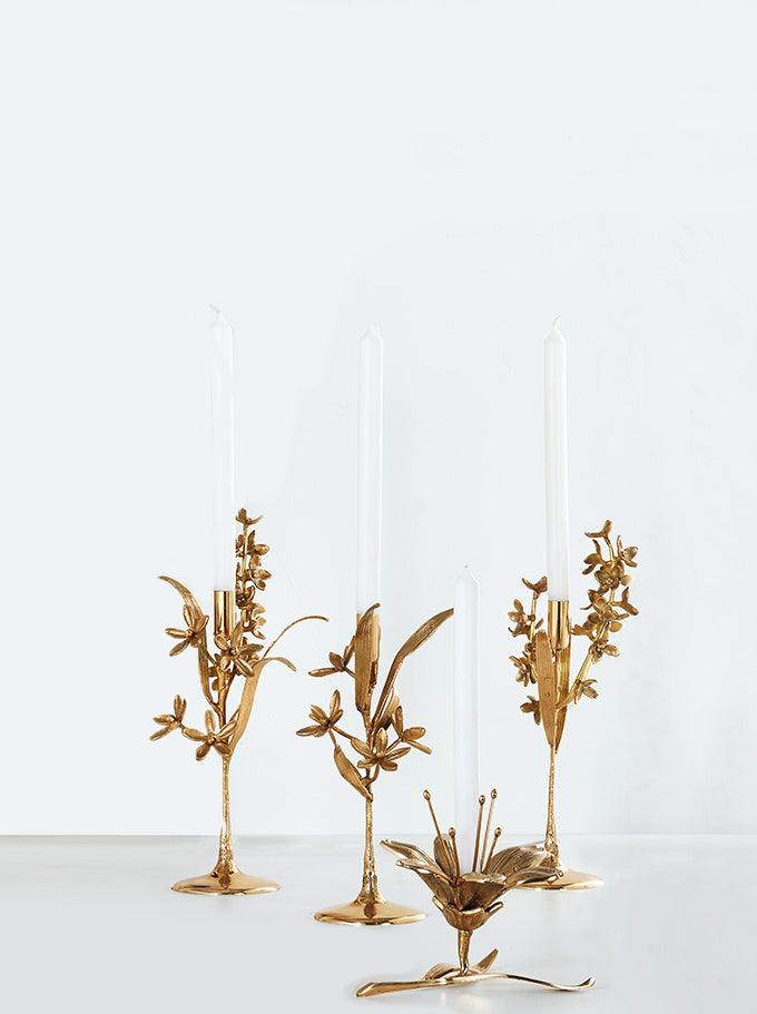 Świecznik BERGAMOT złoty Pols Potten Eye on Design