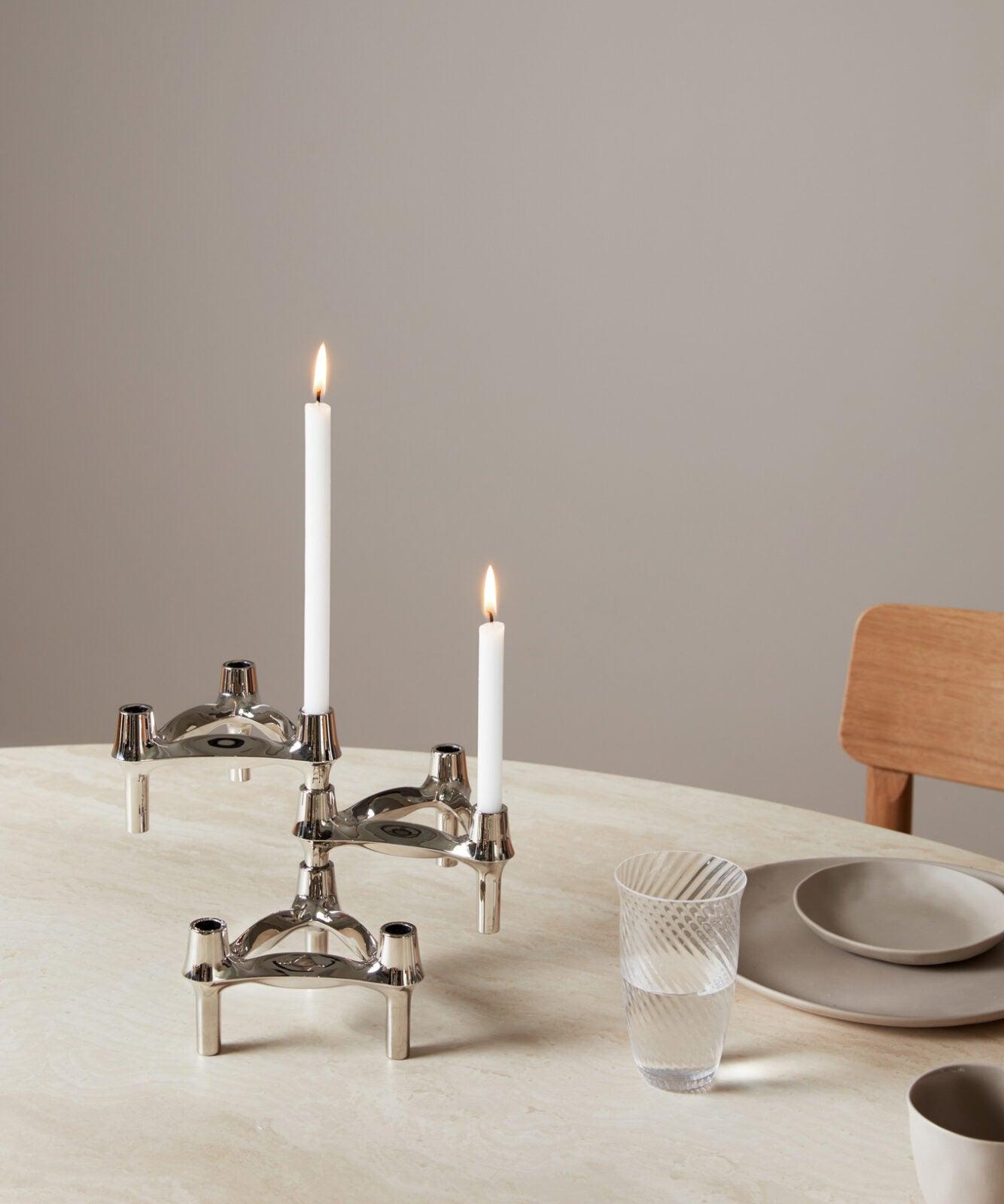 Świecznik BMF chrom Stoff Nagel Eye on Design