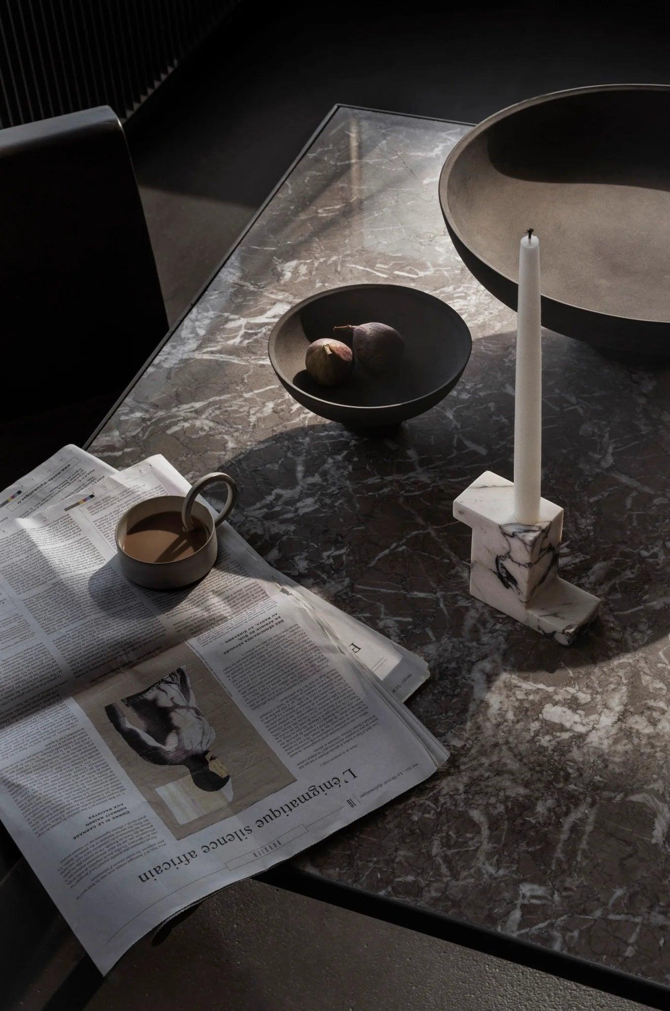 Świecznik BRICK TALL marmur 101 Copenhagen Eye on Design