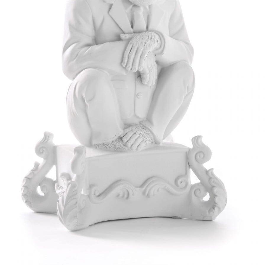 Świecznik BURLESQUE CHIMP biały Seletti Eye on Design