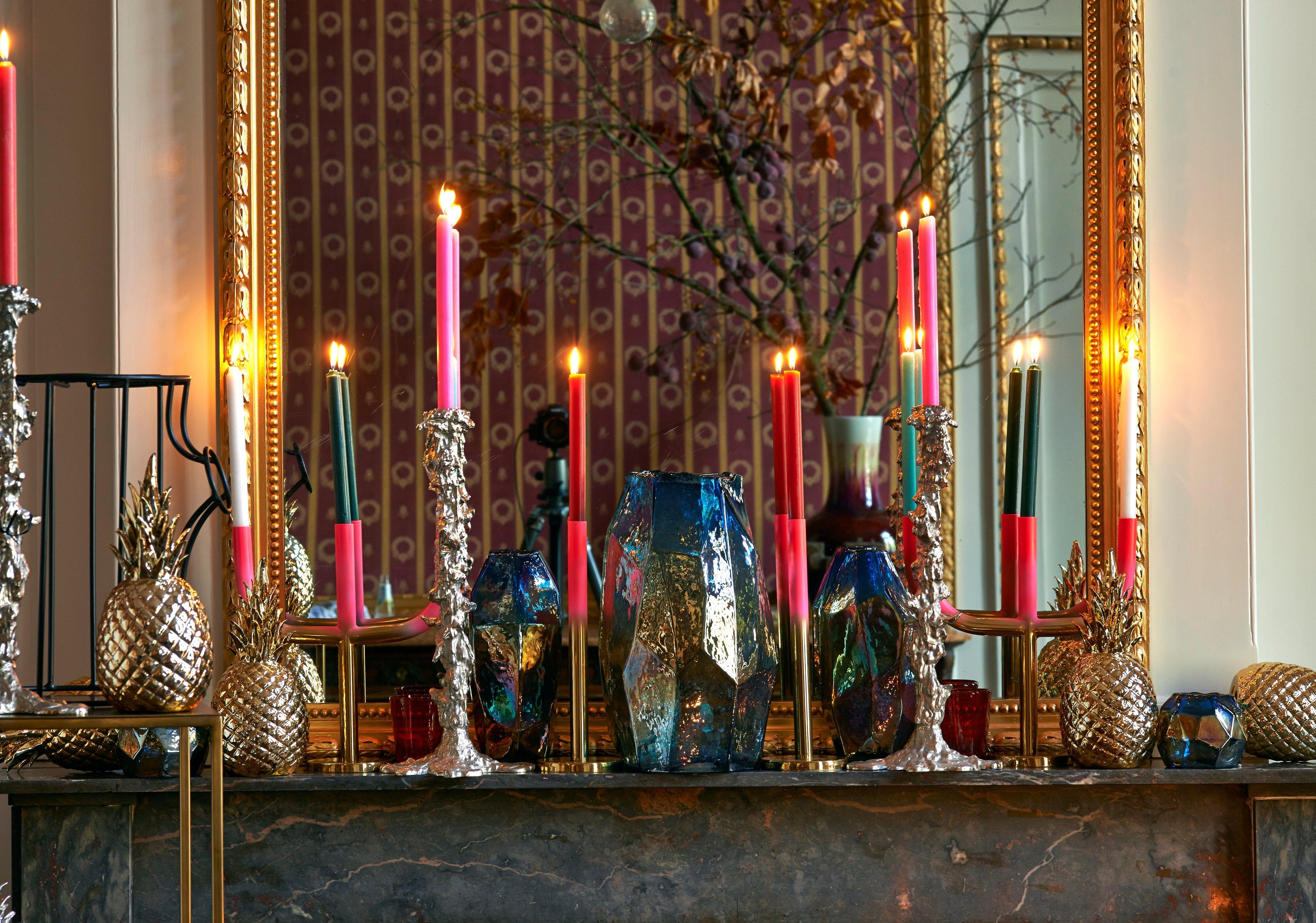 Świecznik DRIP srebrny Pols Potten Eye on Design