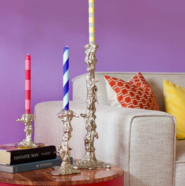 Świecznik DRIP srebrny Pols Potten Eye on Design