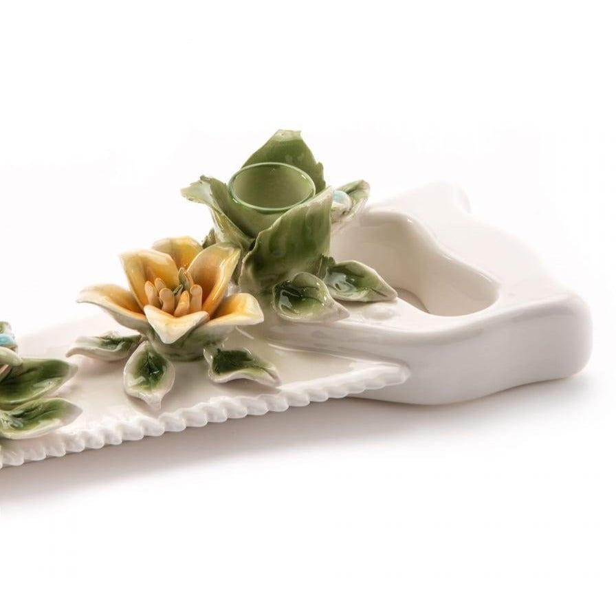 Świecznik FLOWER ATTITUDE THE SAW porcelanowy Seletti Eye on Design