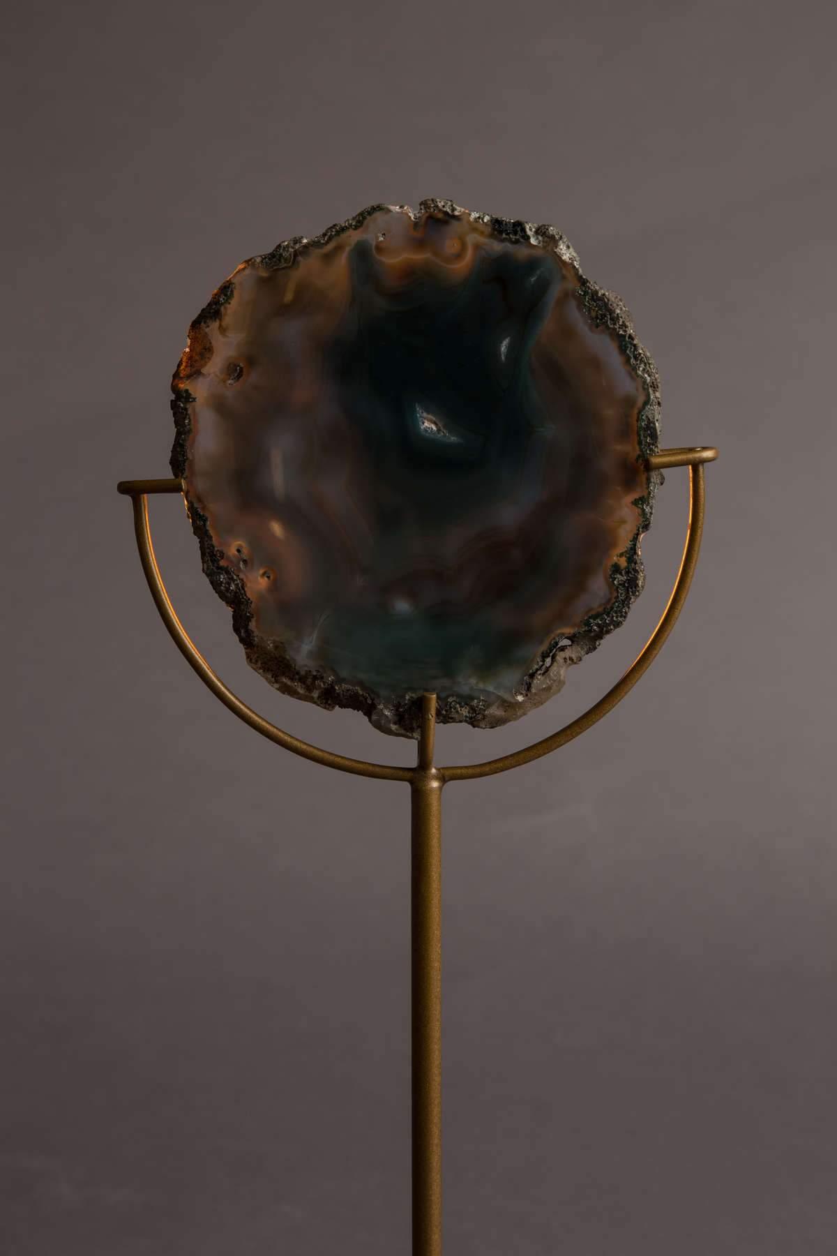 Świecznik GEM zielony agat Dutchbone Eye on Design