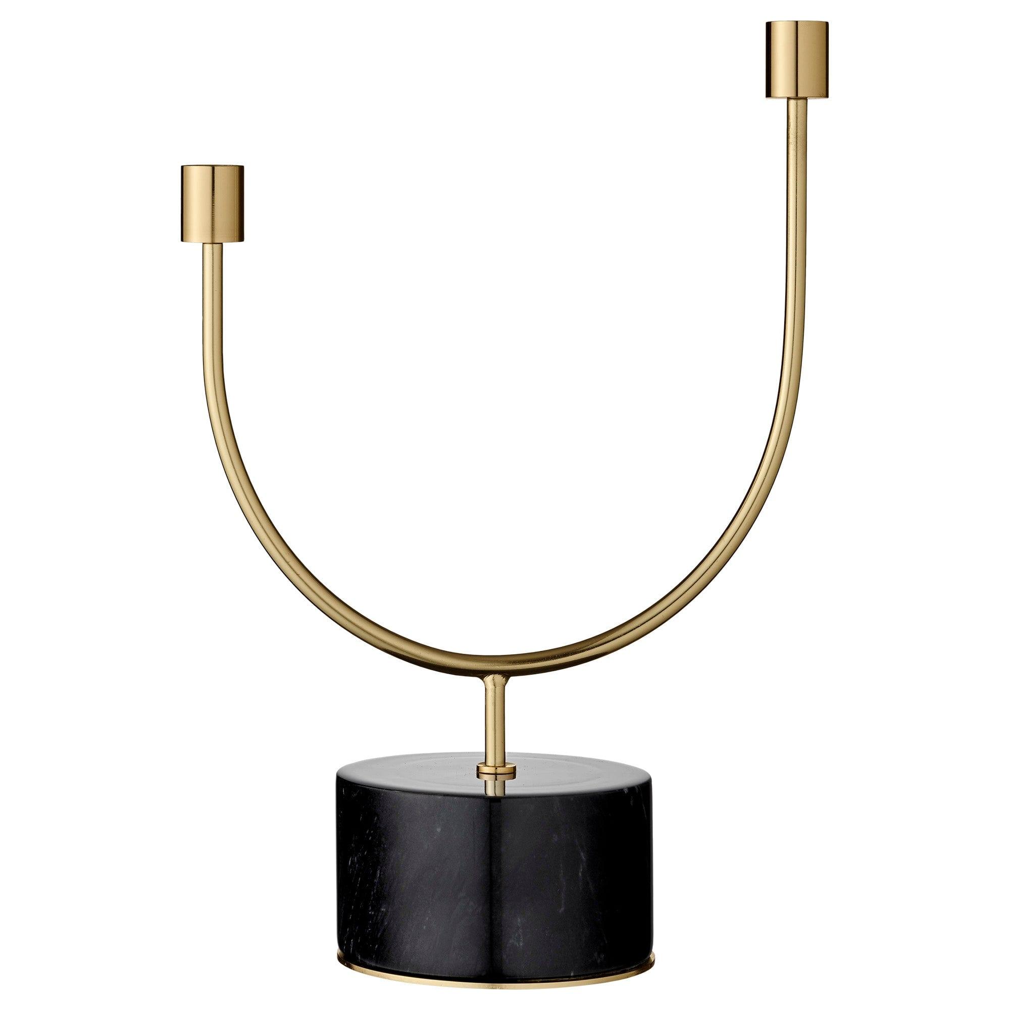 Świecznik GRASIL czarny marmur AYTM Eye on Design