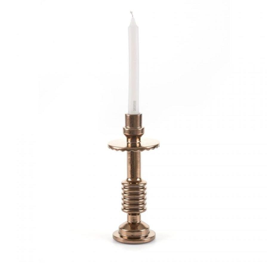 Świecznik MACHINE COLLECTION TRANSMISSION #3 metalizowany Seletti Eye on Design