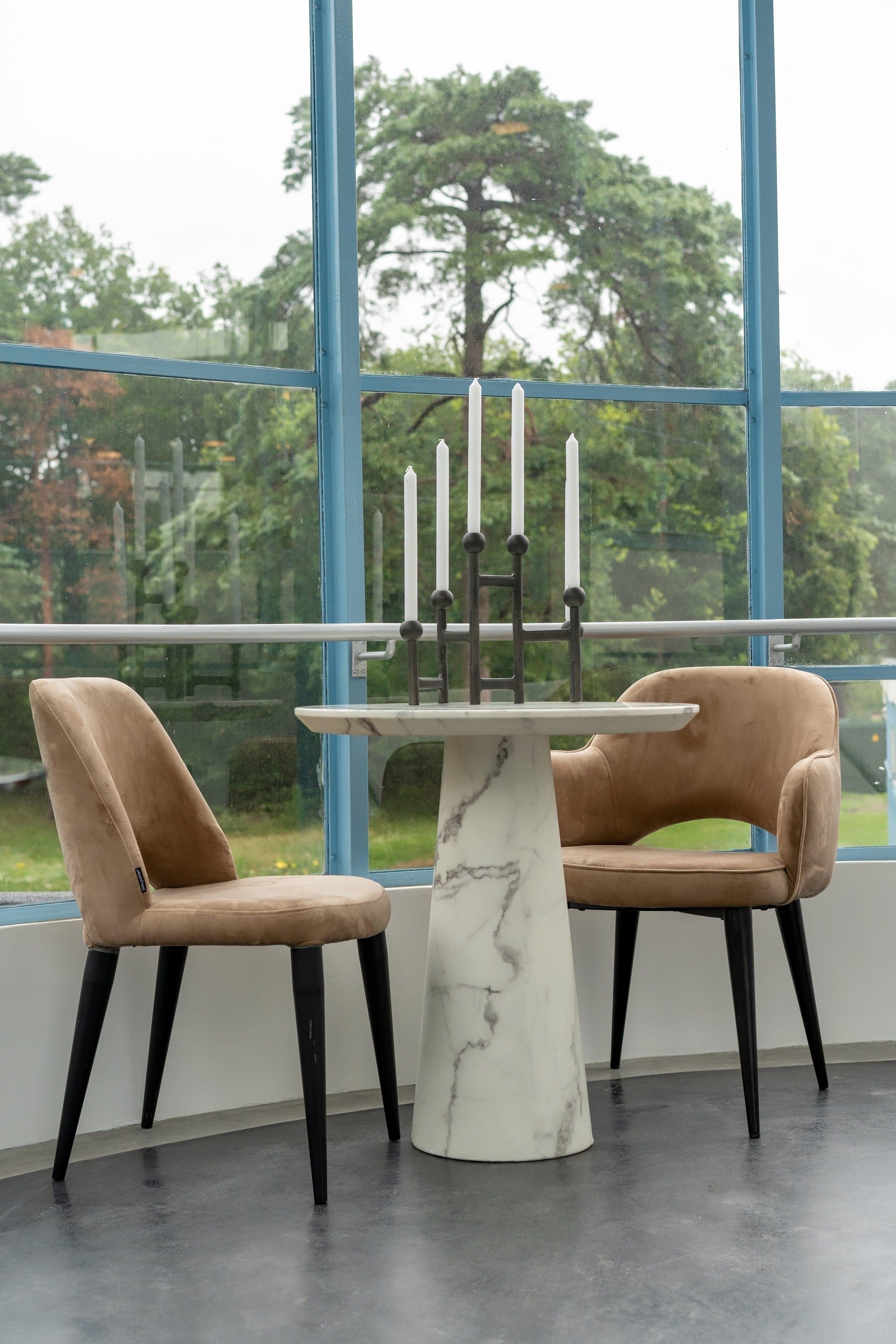 Świecznik ROUND grafitowy Pols Potten Eye on Design