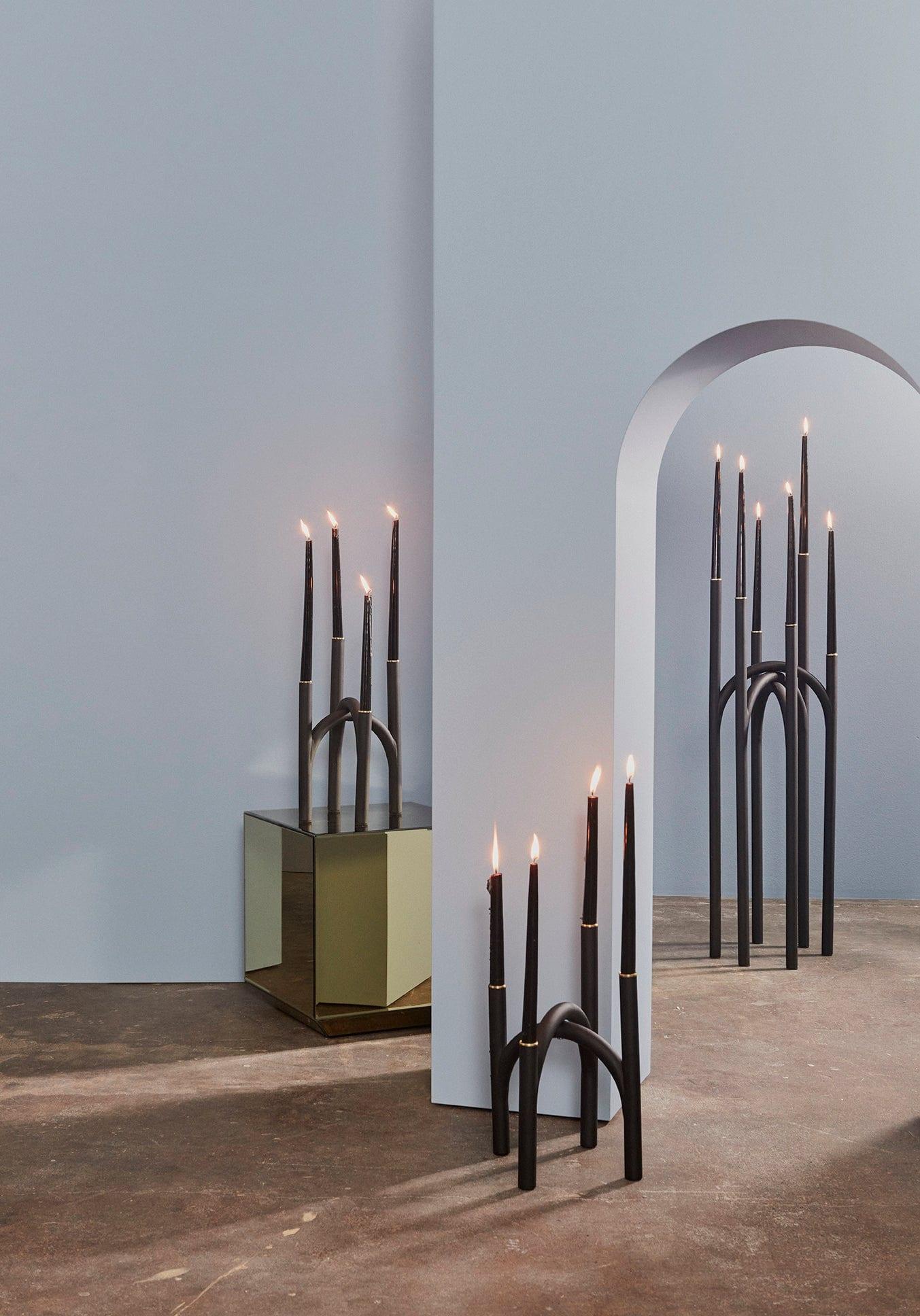 Świecznik stołowy ANGUI czarny AYTM Eye on Design