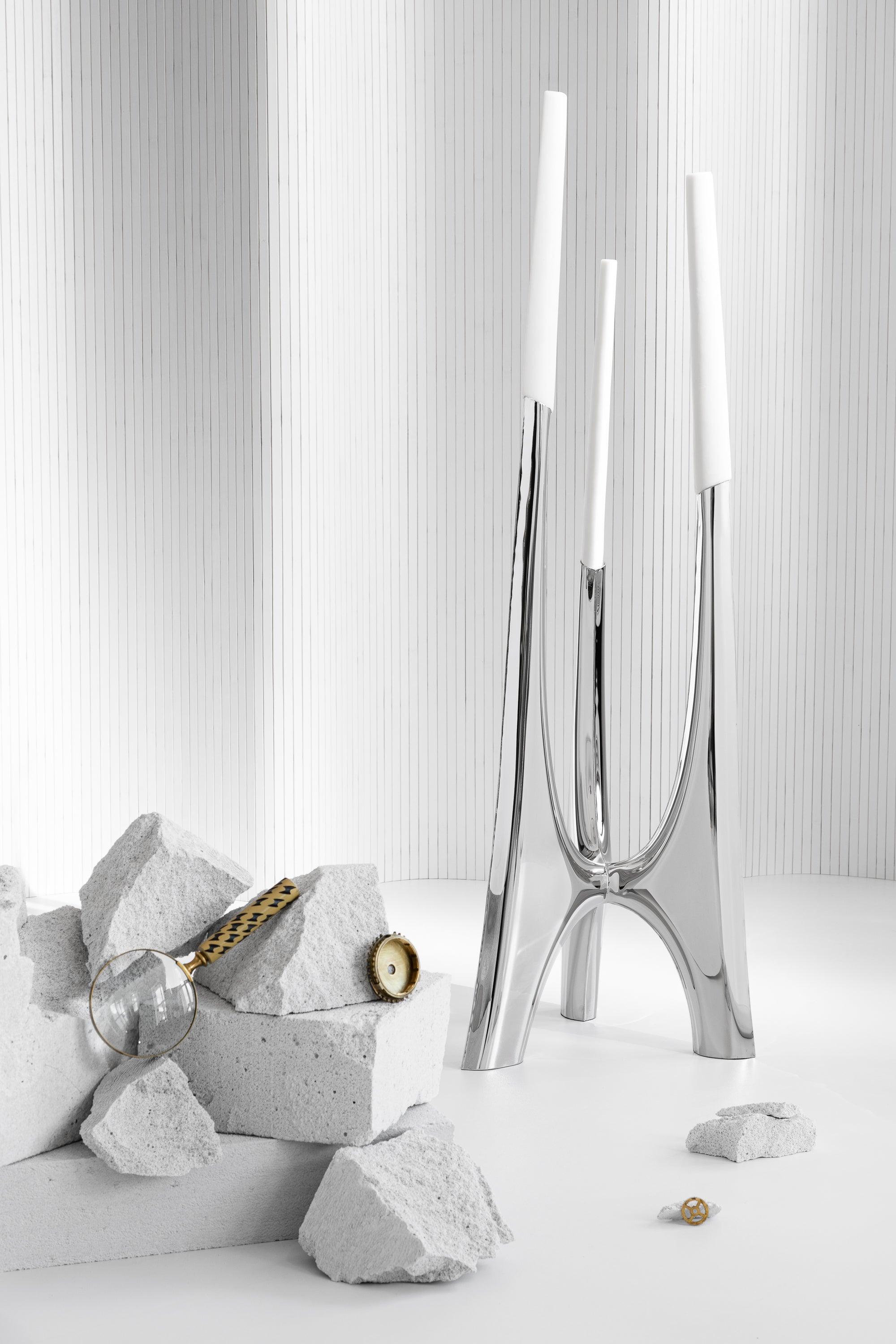 Świecznik TRIGLAV inox Zieta Studio Eye on Design