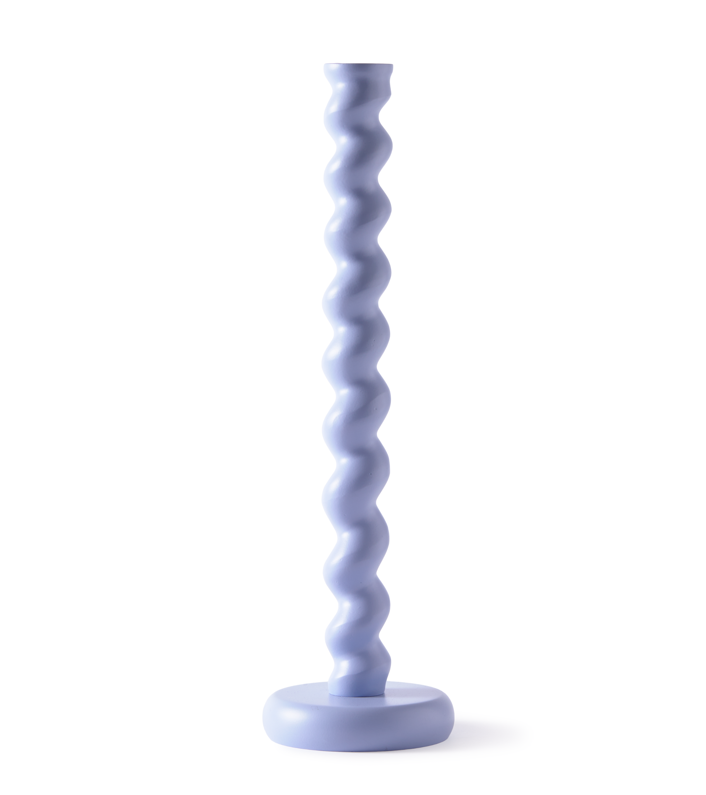 Kaarsenhouder TWISTER lichtblauw