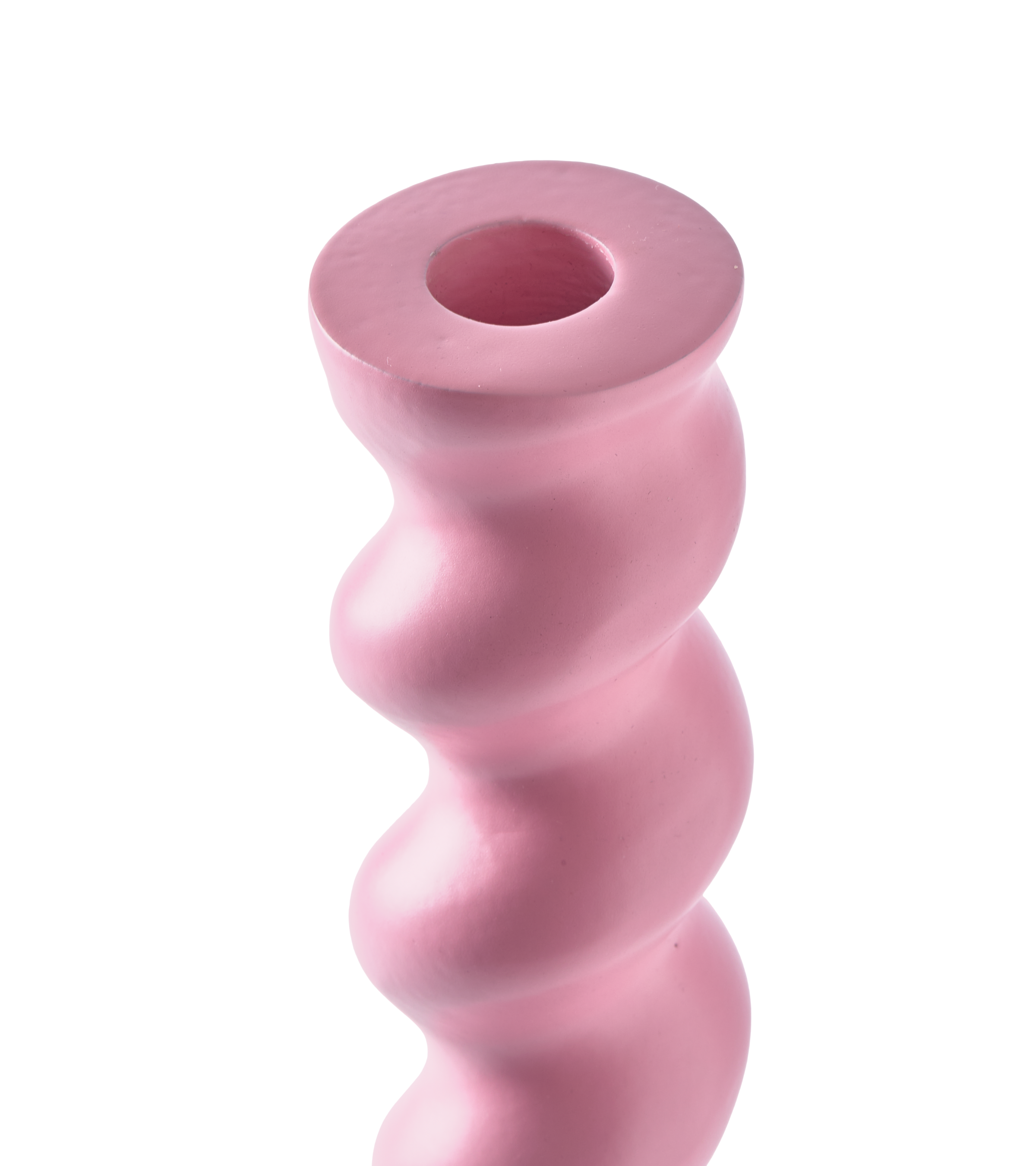 TWISTER Kerzenständer rosa