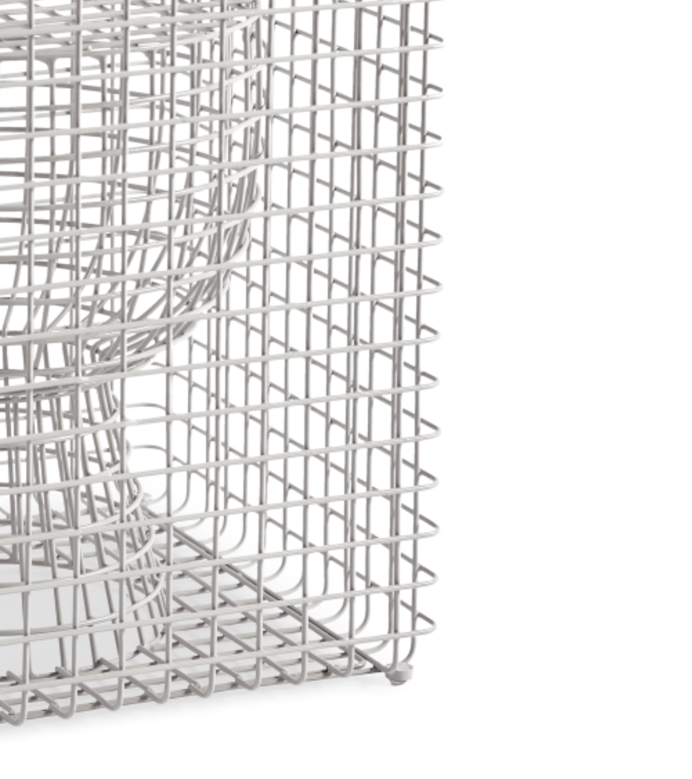 TIP TAP WIRE decorative stool in silver