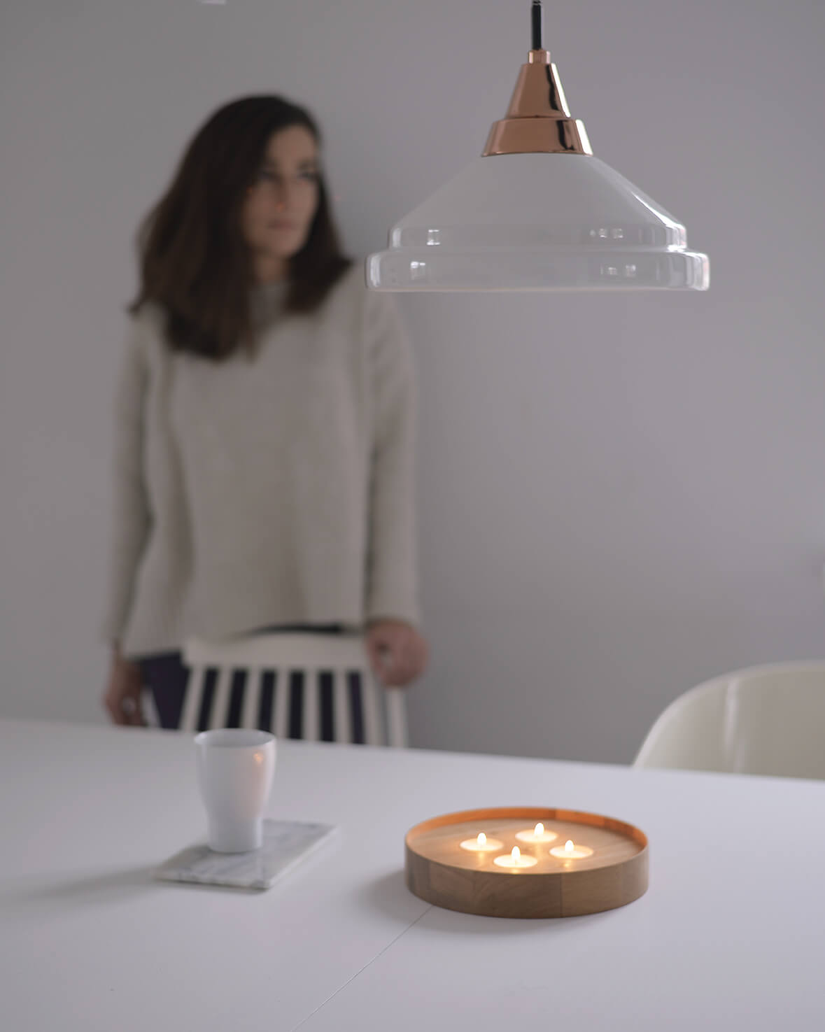 Teelichthalter ENLIGHTENMENT 4 Eiche