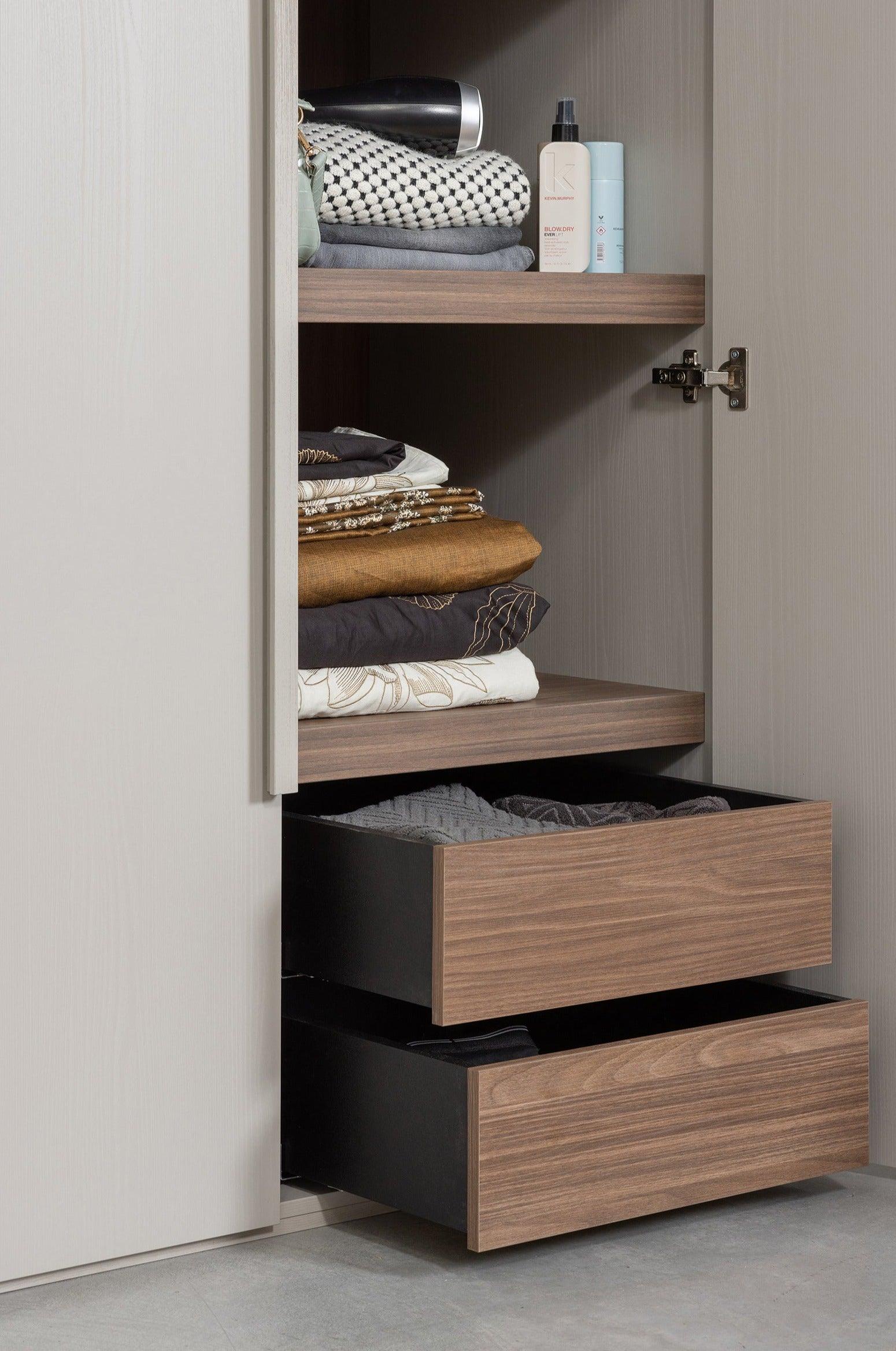 Szafa 2-drzwiowa RENS szary Woood Eye on Design