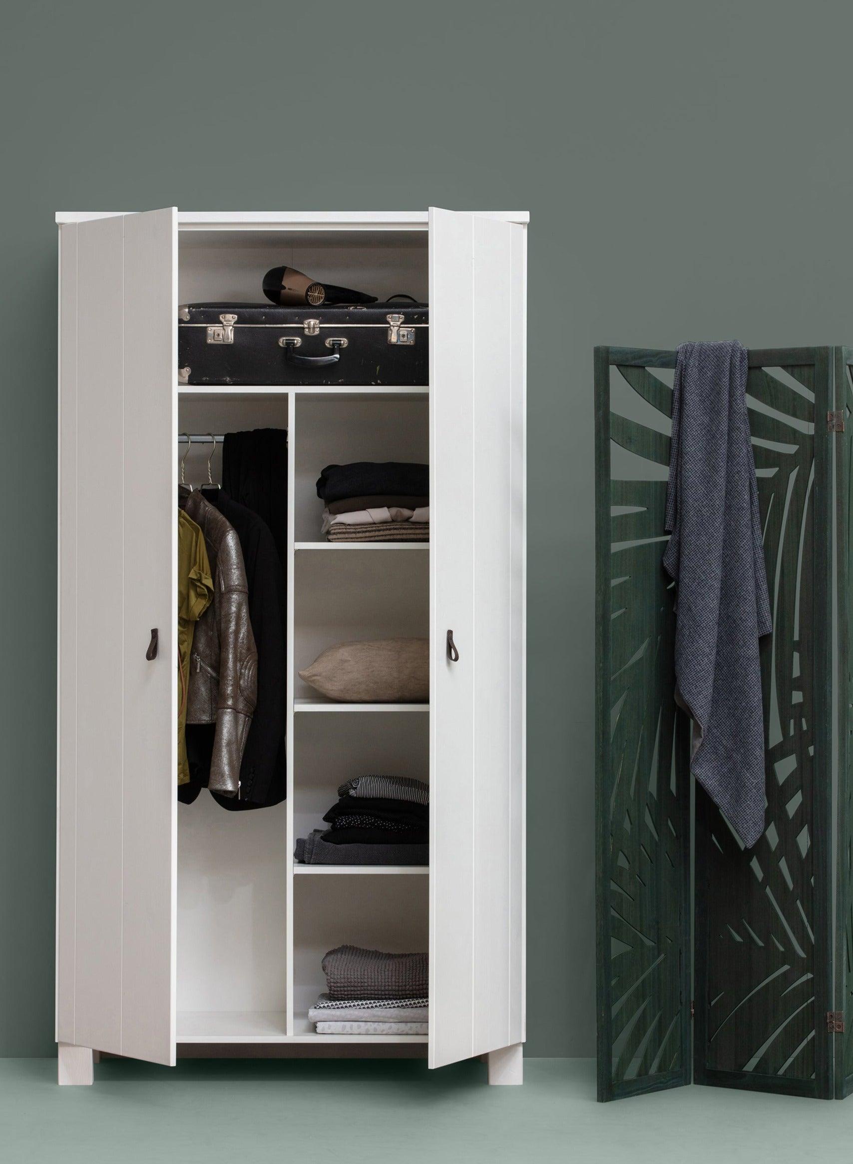 Szafa 2-drzwiowa TIES biały Woood Eye on Design