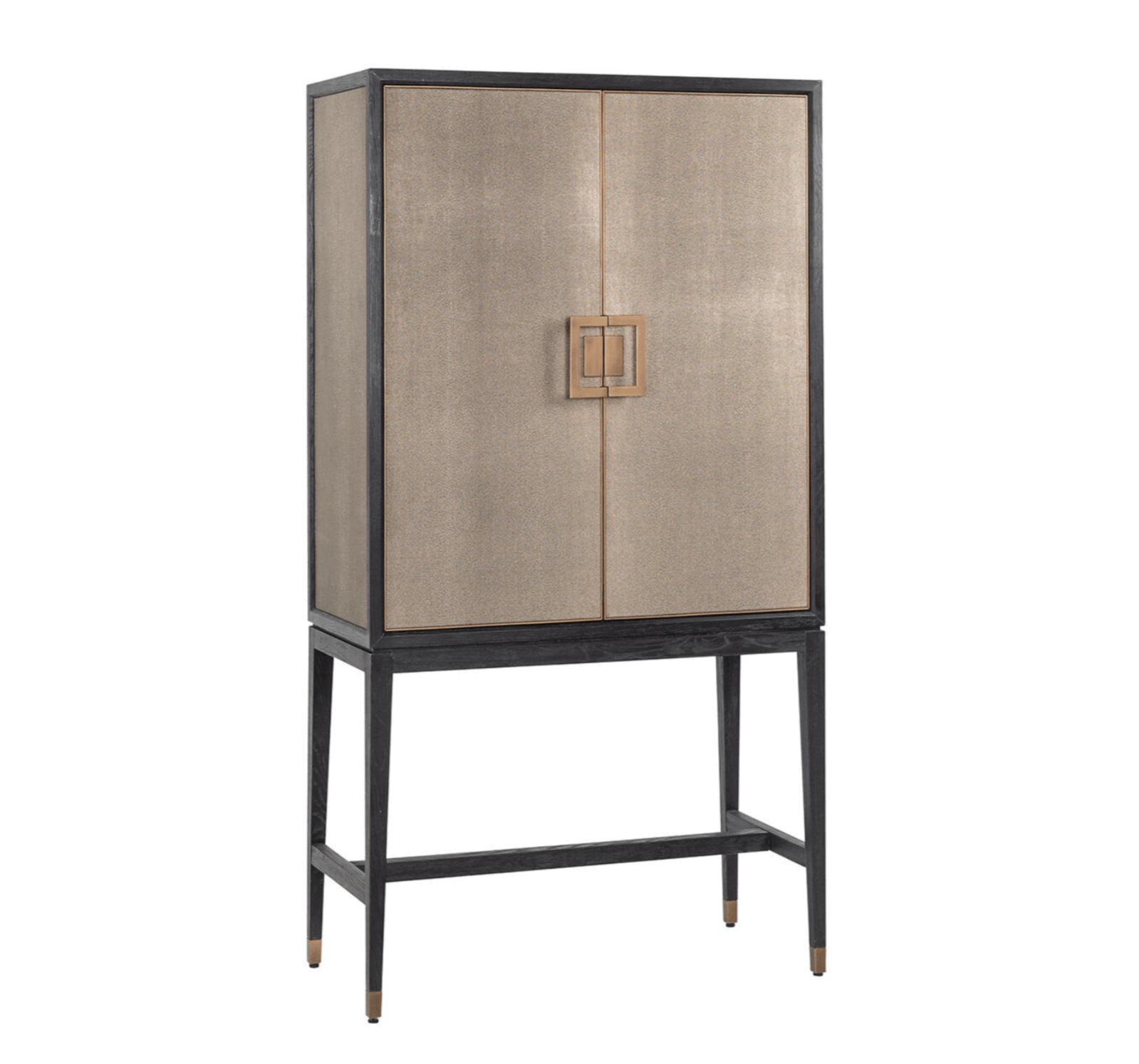 Szafka barowa BLOOMINGVILLE drewno dębowe ze złotym Richmond Interiors Eye on Design