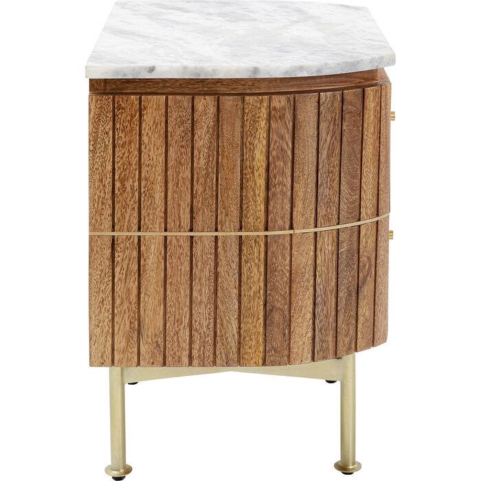 Szafka GRACE lite drewno z marmurowym blatem - Eye on Design