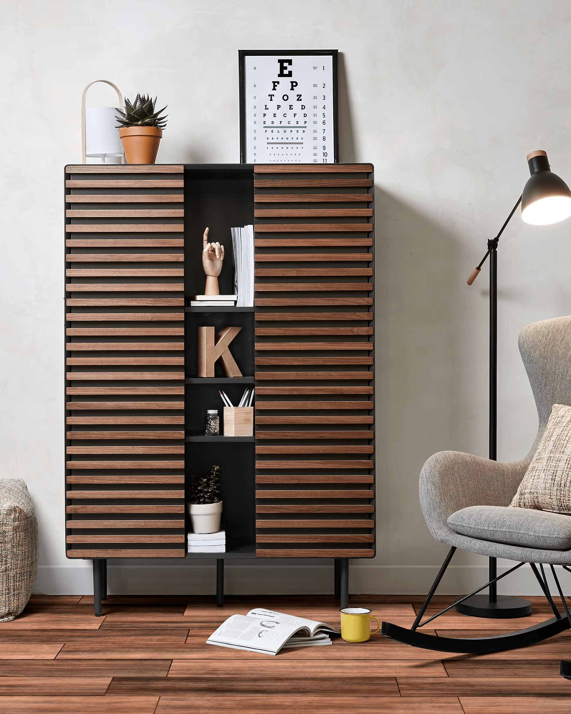 Szafka KESIA fornir orzechowy La Forma Eye on Design