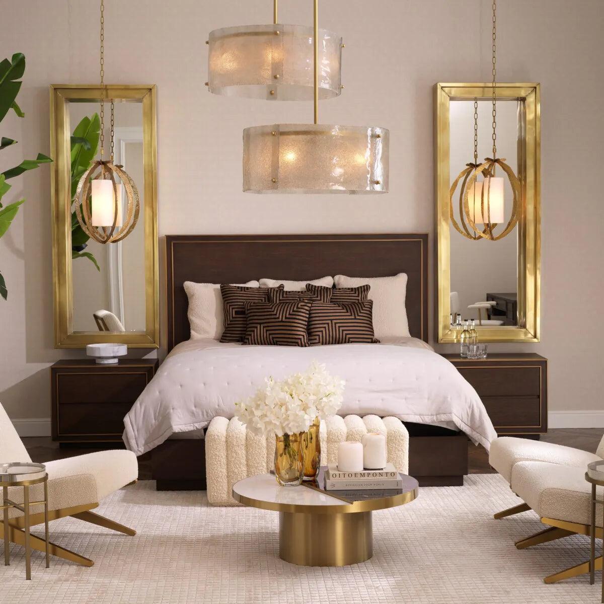 Szafka nocna CAMELOT fornir dębowy z mosiądzem Eichholtz Eye on Design