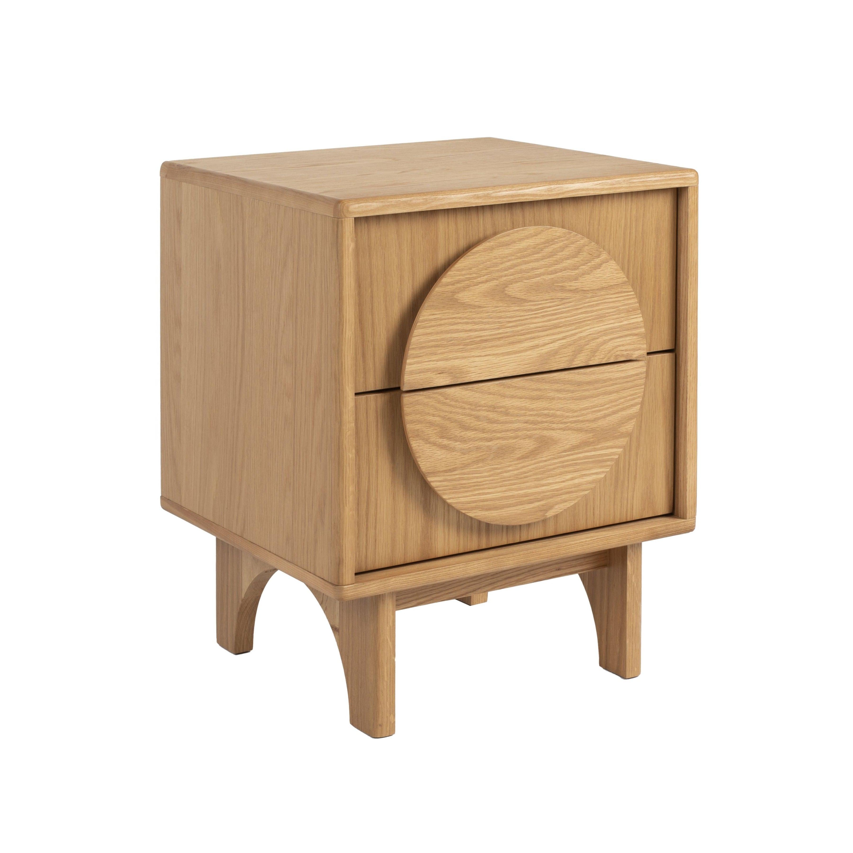 Szafka nocna GROOVE drewno dębowe Zuiver Eye on Design