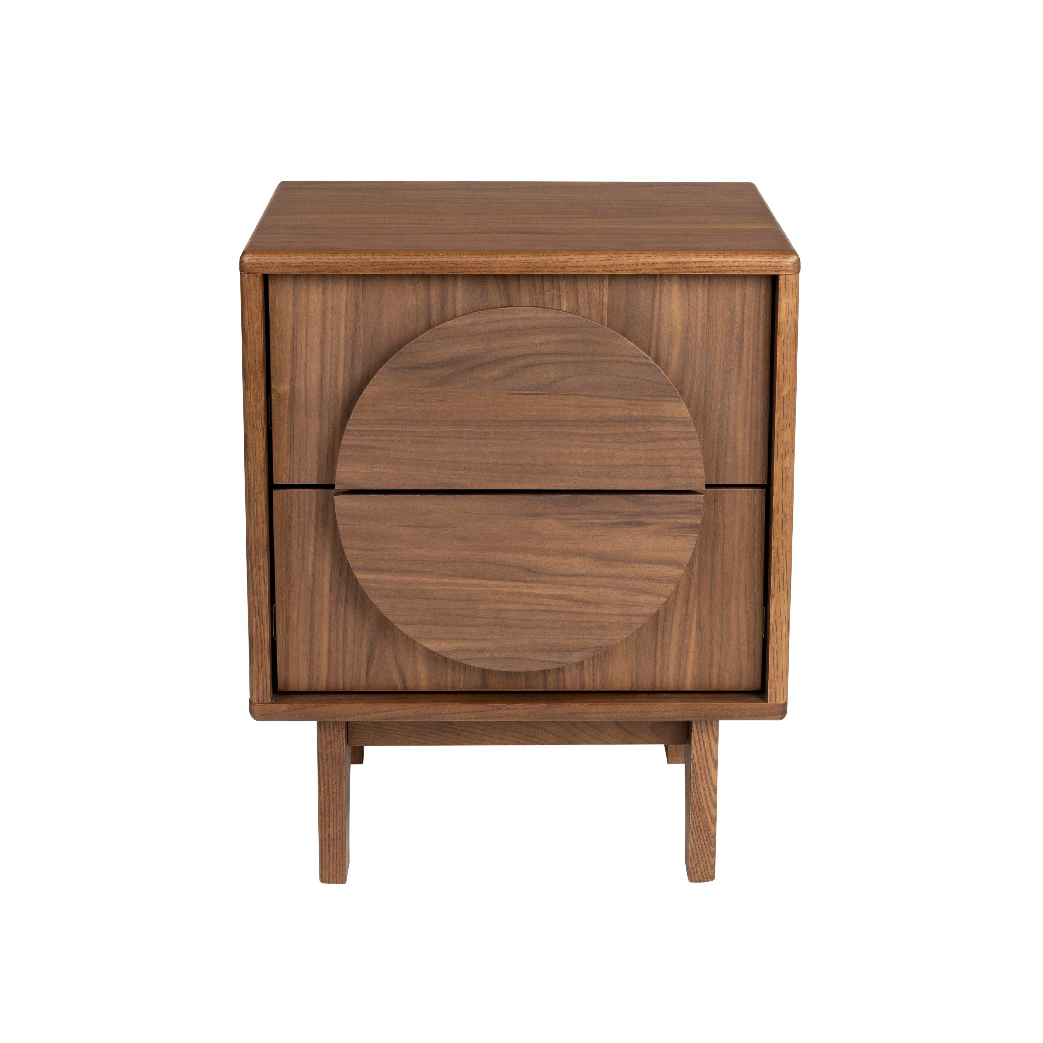 Szafka nocna GROOVE orzech Zuiver Eye on Design