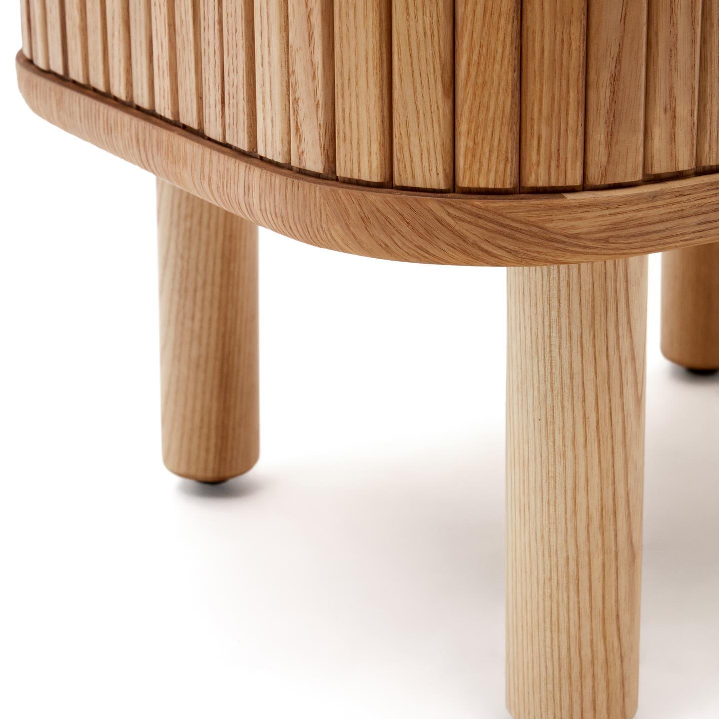 Szafka nocna MAILEN okleina jesionowa La Forma Eye on Design