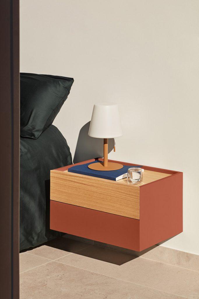 Szafka nocna wisząca OTTO beżowy Teulat Eye on Design