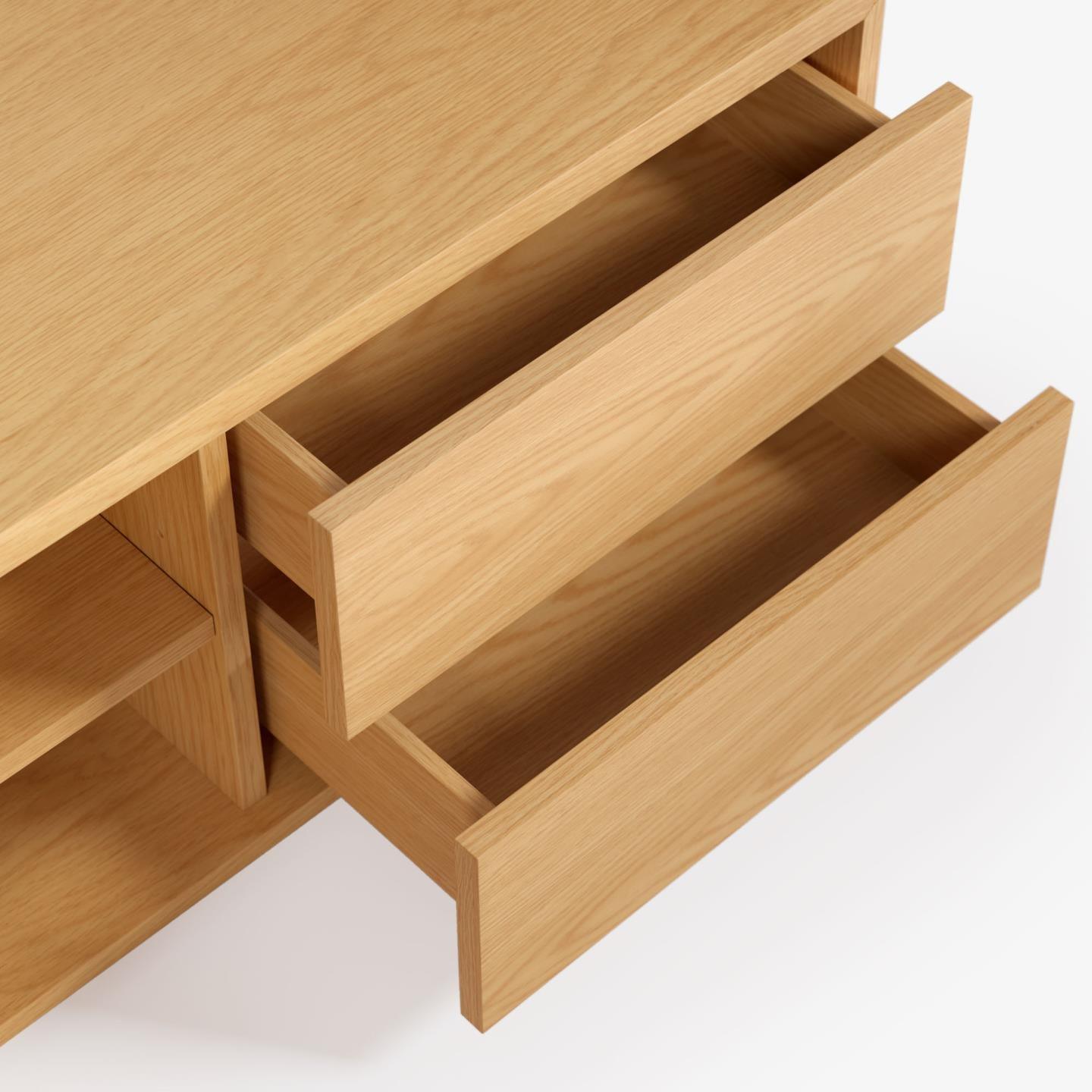 Szafka RTV 2-drzwiowa ABILEN fornir dębowy La Forma Eye on Design